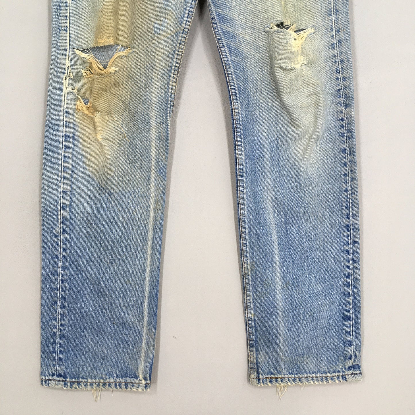 Levi's 501XX Distressed Ripped Jeans Size 31x32