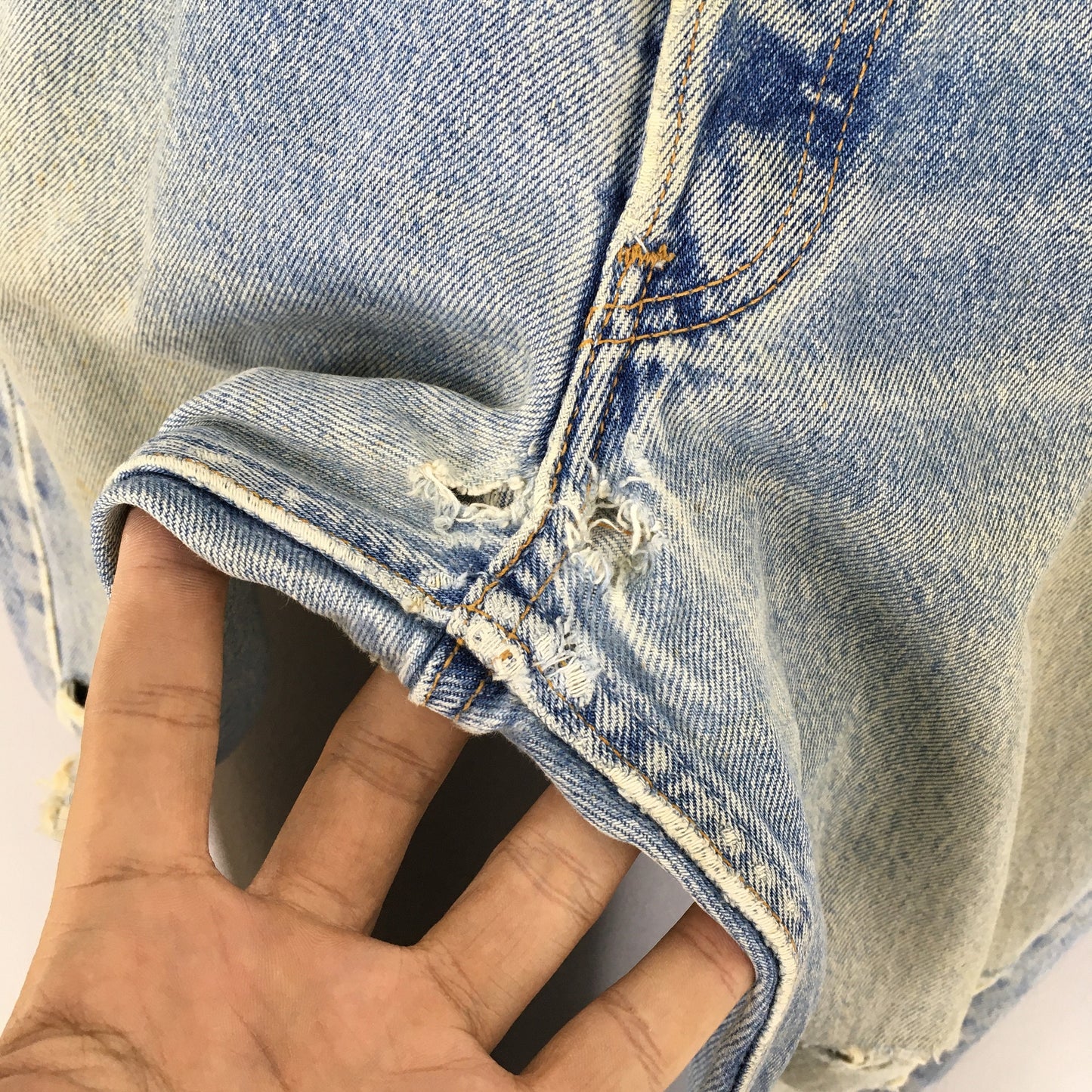 Levi's 501XX Distressed Ripped Jeans Size 31x32