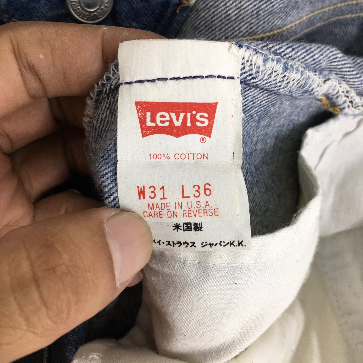 Levi's 501 Faded Blue Stonewash Jeans Size 28x30