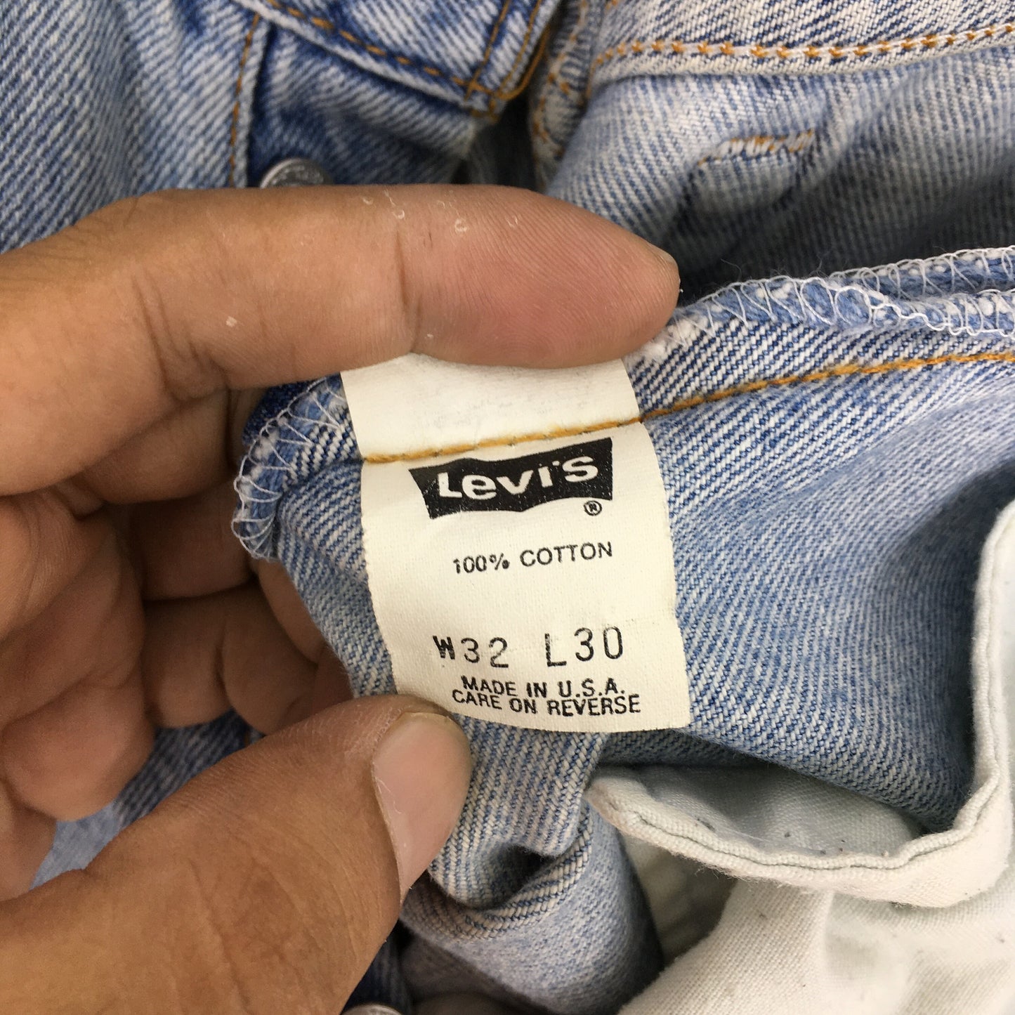 Levi's 501 Faded Blue Light Wash Jeans Size 30x30