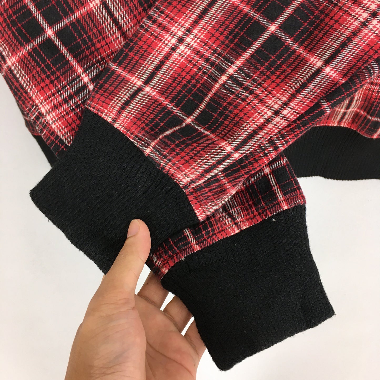 Checkered Red Harrington Jacket Medium