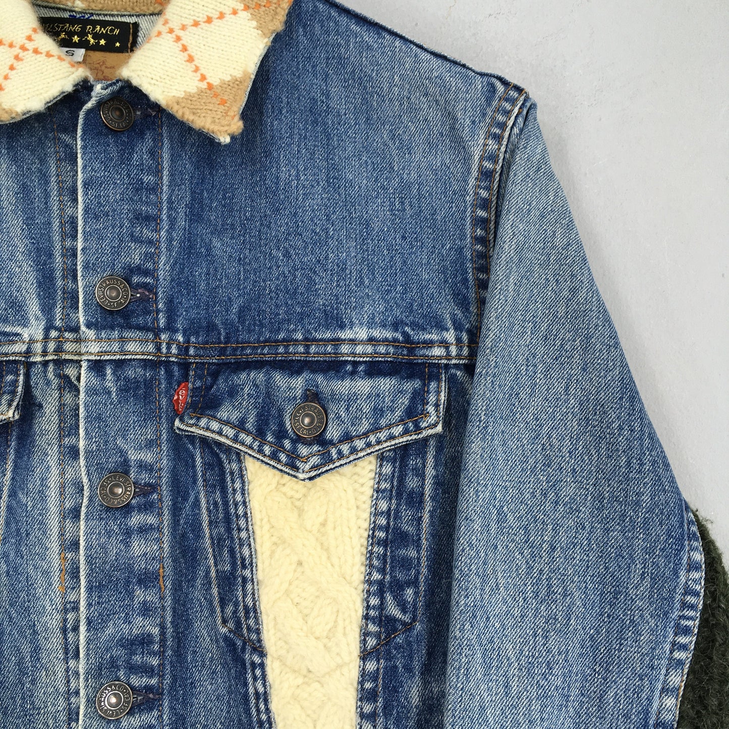 Levi's Reconstructed Trucker Denim Blue Jacket Small