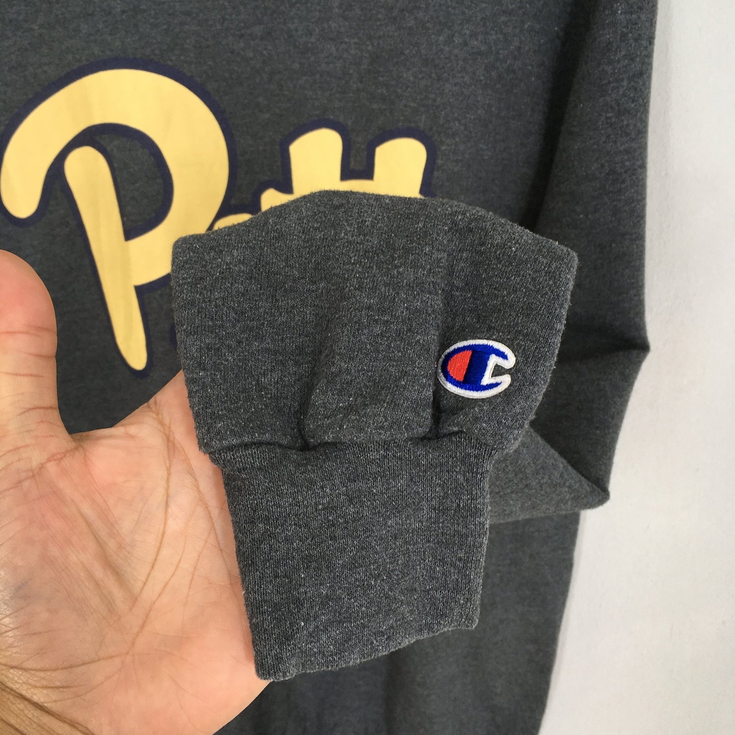 Champion Pitt Gray Sweatshirt Small