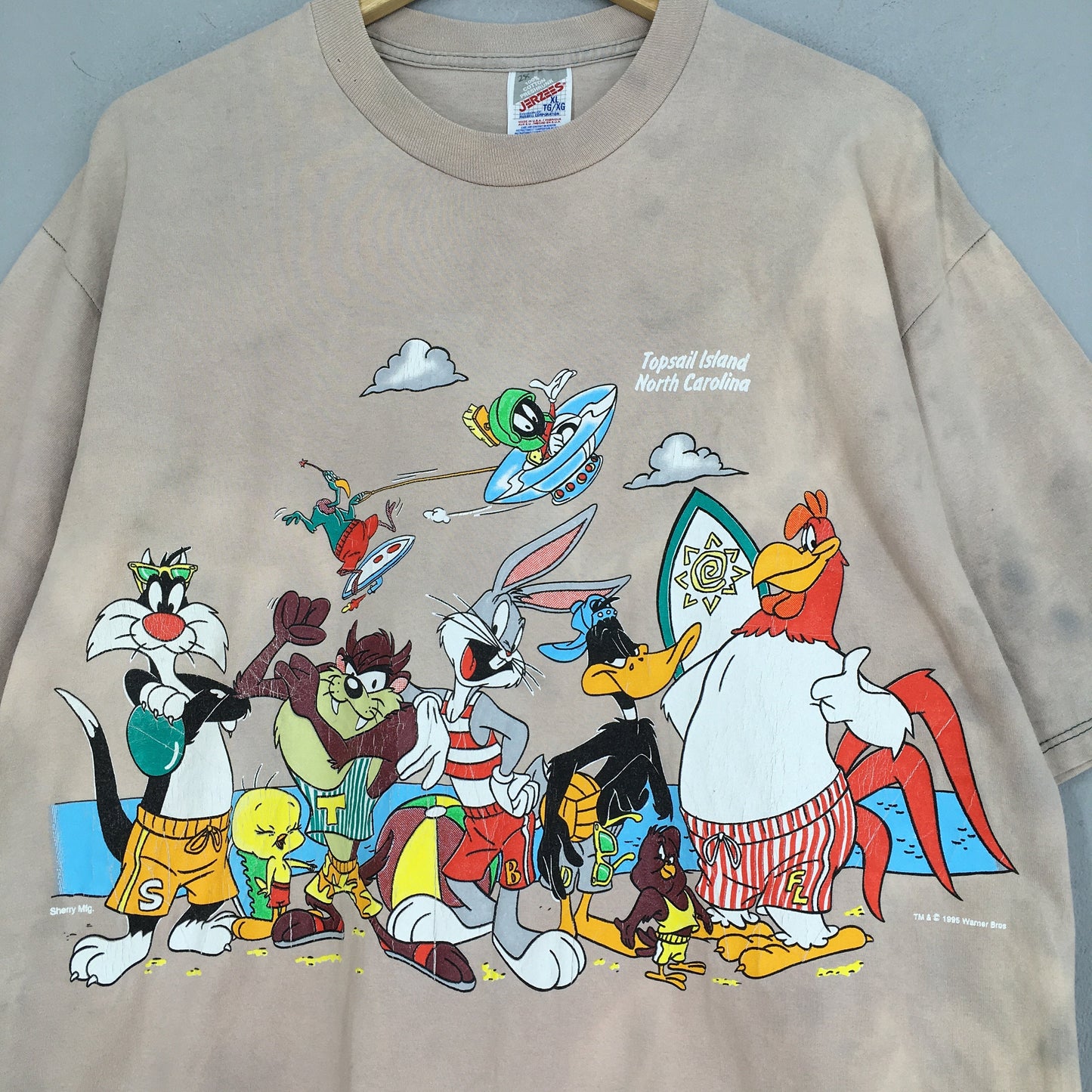 Looney Tunes Squad Tie Dye Tshirt XLarge