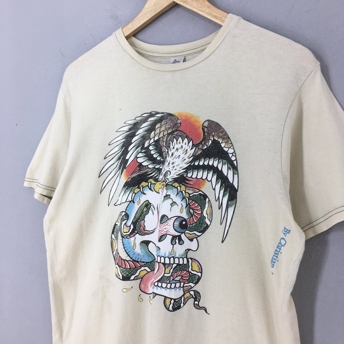 Y2K Don Ed Hardy By Christian Audigier Tatoo T shirt Medium