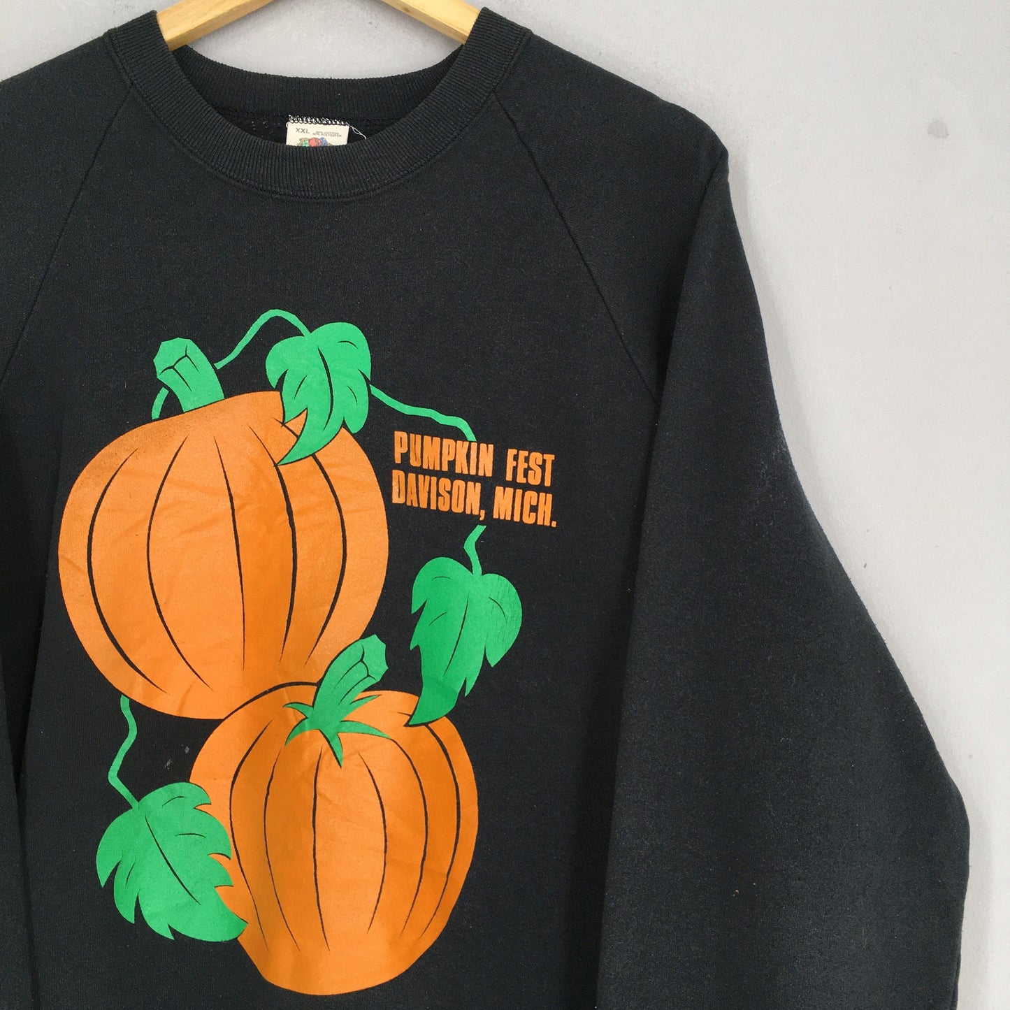 Davison Pumpkin Fest Black Sweatshirt XXLarge