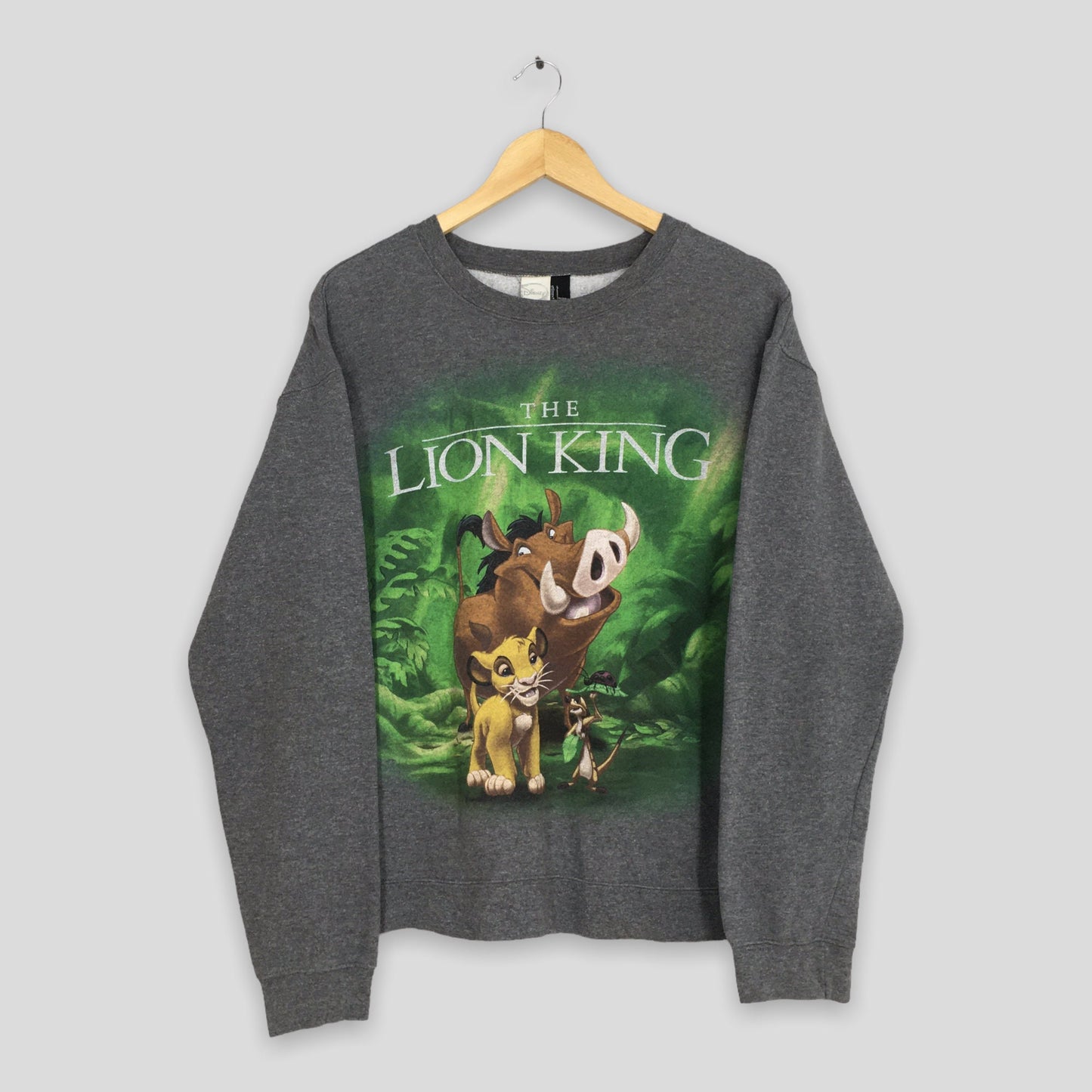 The Lion King Disney Gray Sweater Women Large