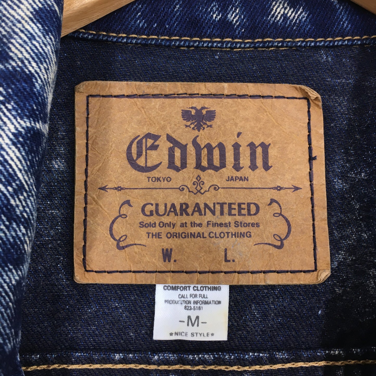 Edwin Trucker Denim Trucker Acid Wash Jacket Medium