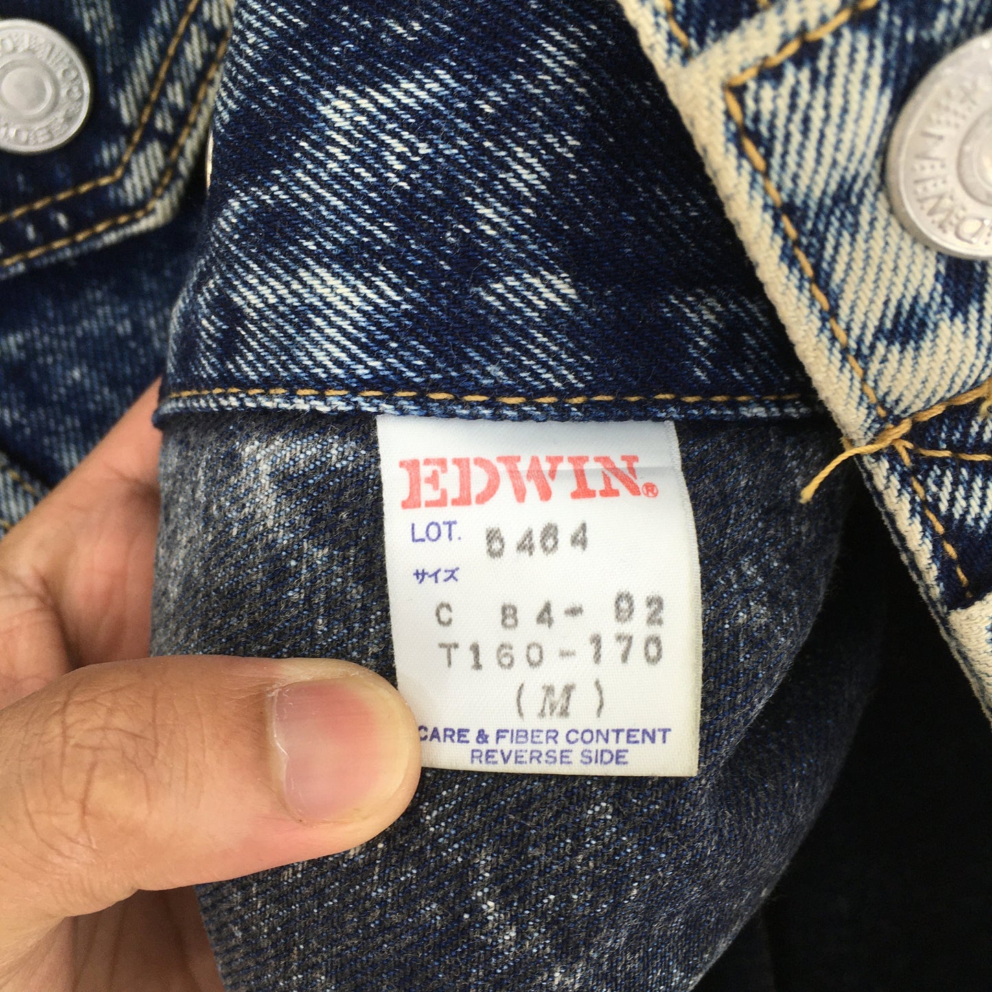 Edwin Trucker Denim Trucker Acid Wash Jacket Medium