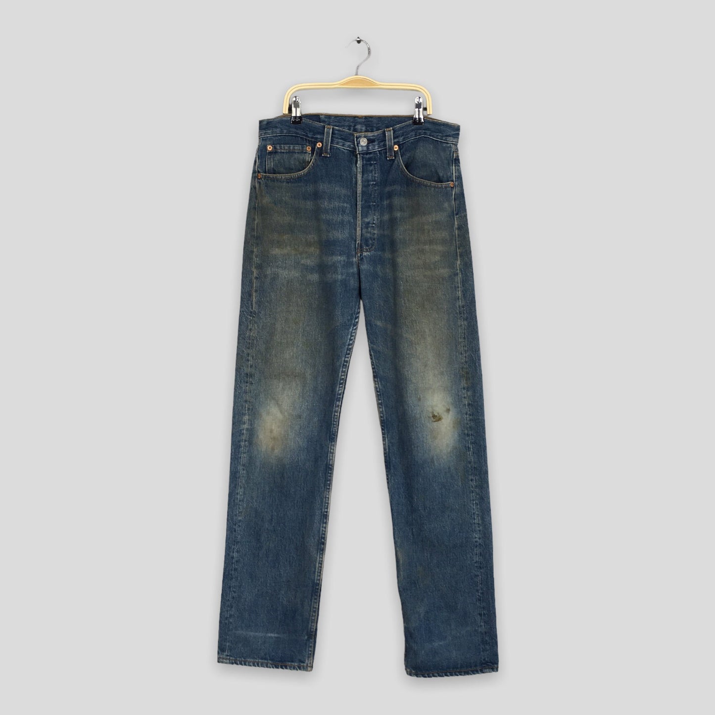 Levi's 501 Faded Dirty Stonewash Jeans Size 31x33