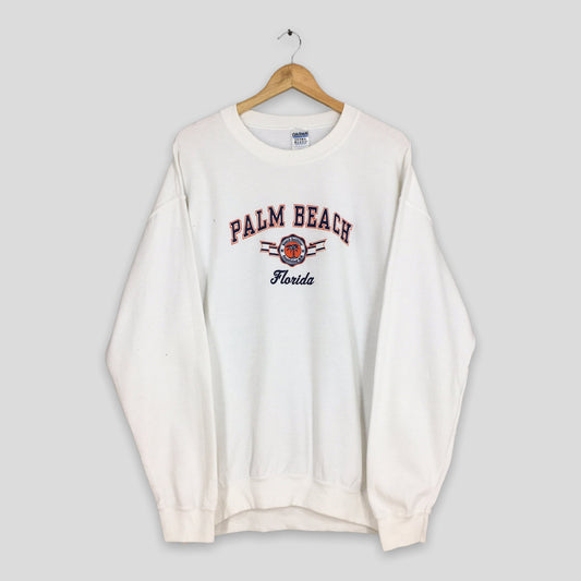 Y2K Palm Beach Florida Sweatshirt Large