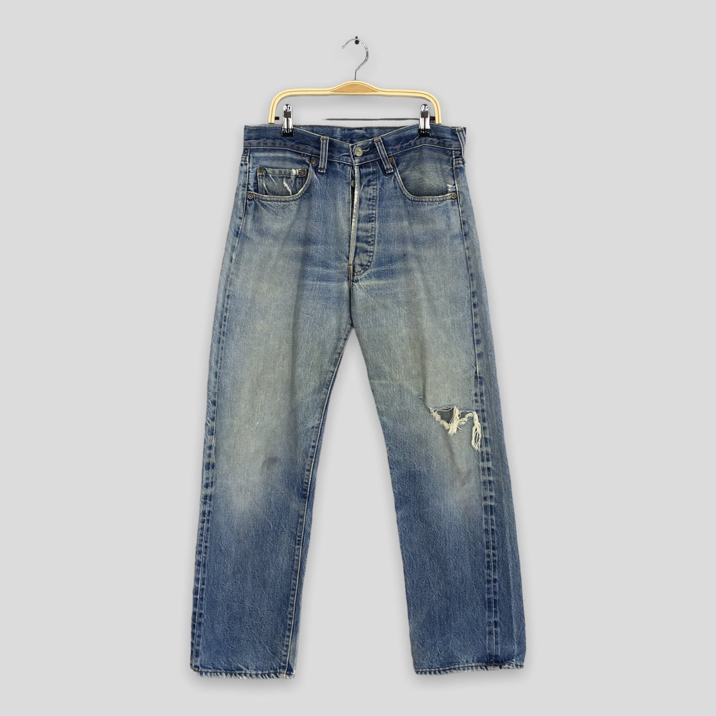 Levi's 501 Selvedge Levi's Distressed Jeans Size 29x27