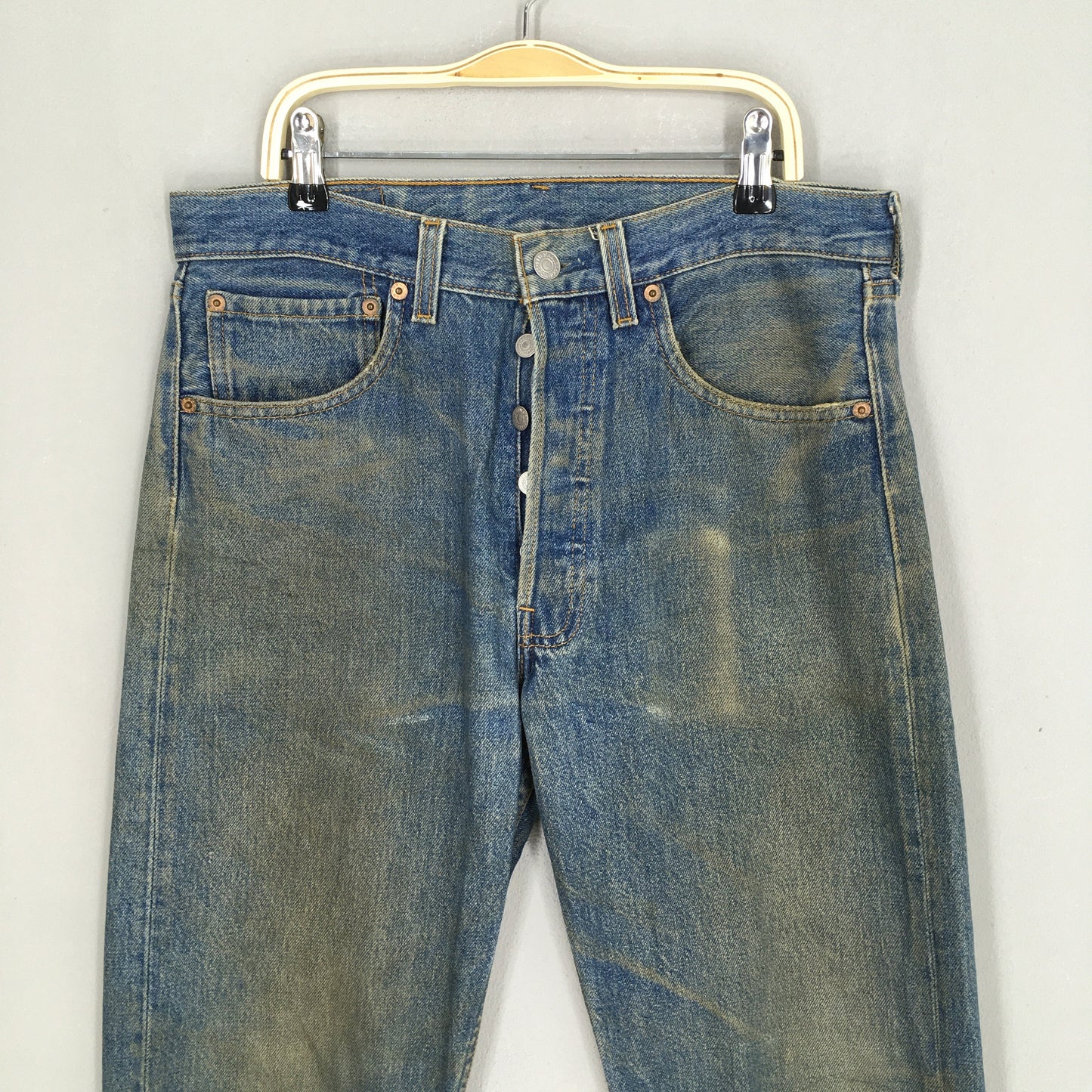 Levi's 501 Faded Dirty Stonewash Jeans Size 30x32.5