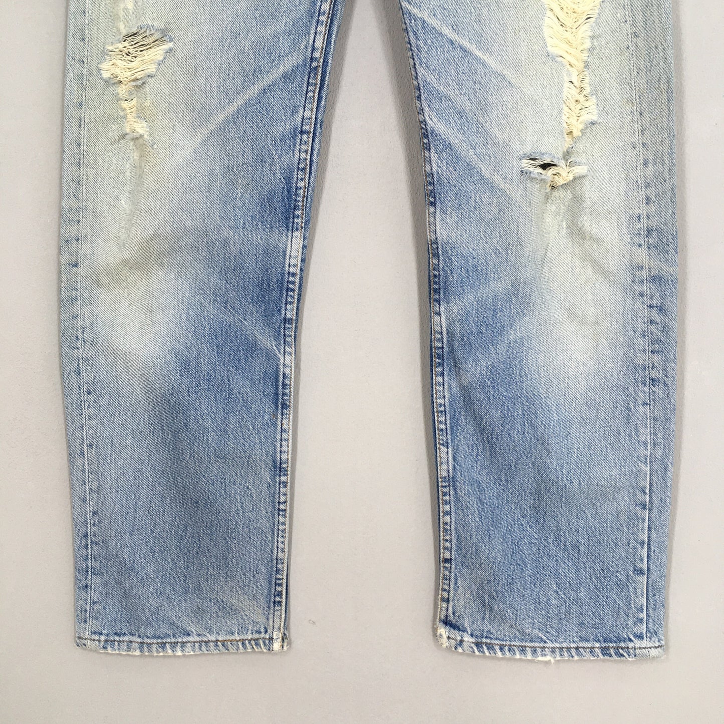 Levi's 501 Distressed Ripped Stonewash Jeans Size 31x29