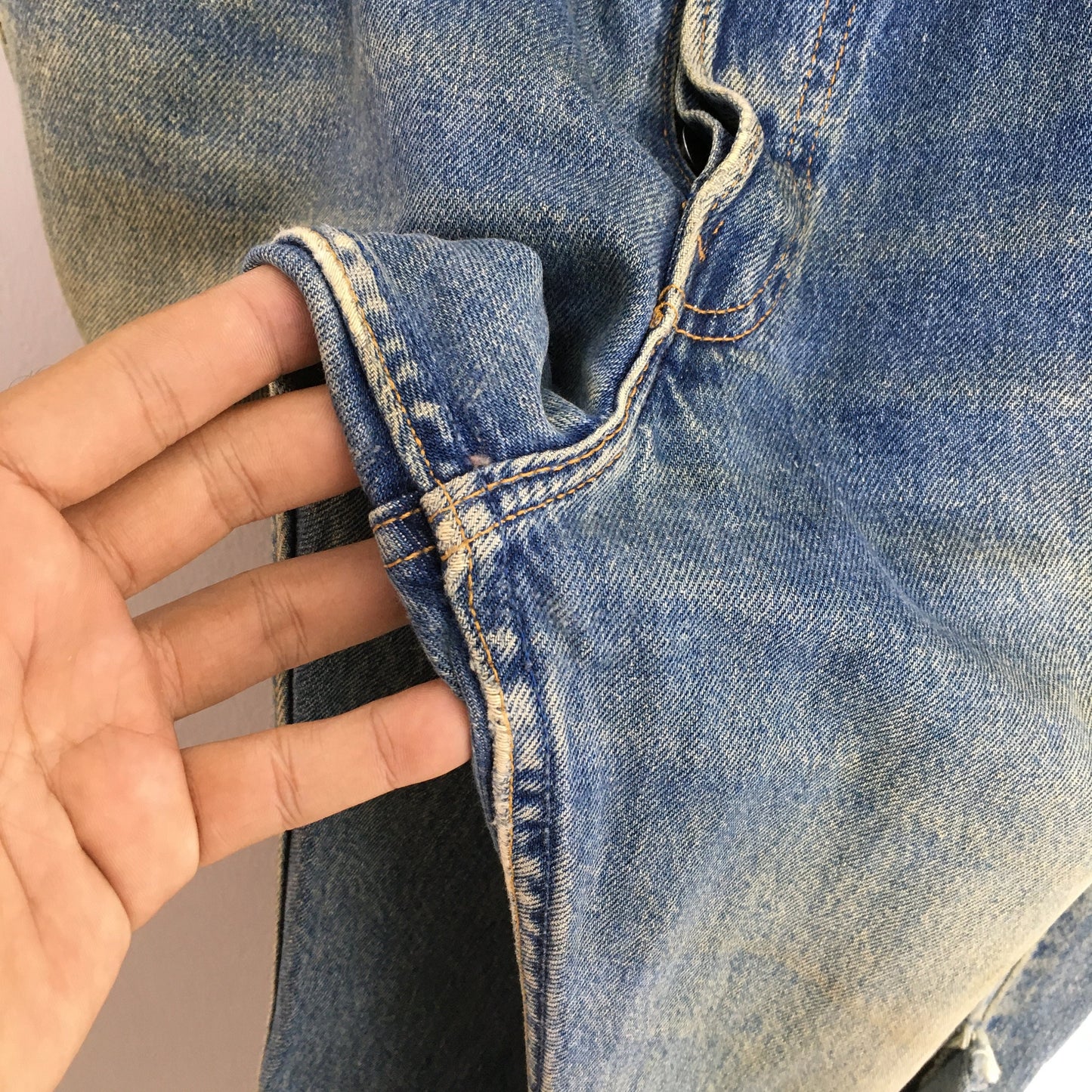Levi's 501 Distressed Ripped Jeans Stonewash Size 31x30.5