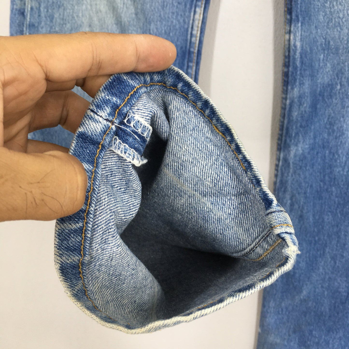 Levi's 501 Faded Blue Jeans Stonewash Size 28x32