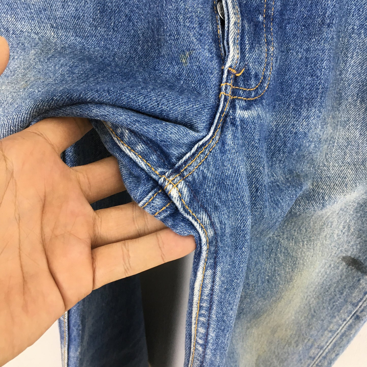 Levi's 501 Faded Blue Jeans Stonewash Size 28x32