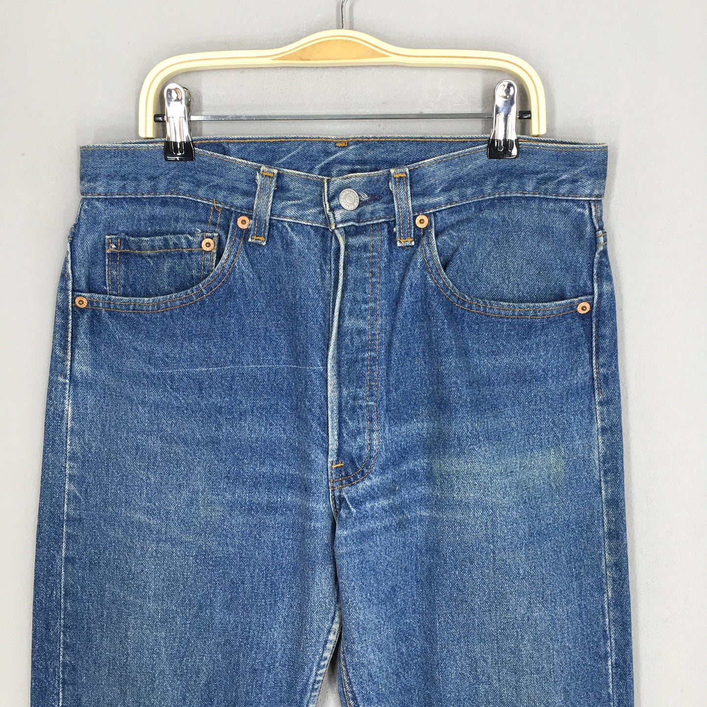 Levi's 501XX Faded Blue Stonewash Jeans Size 30x27