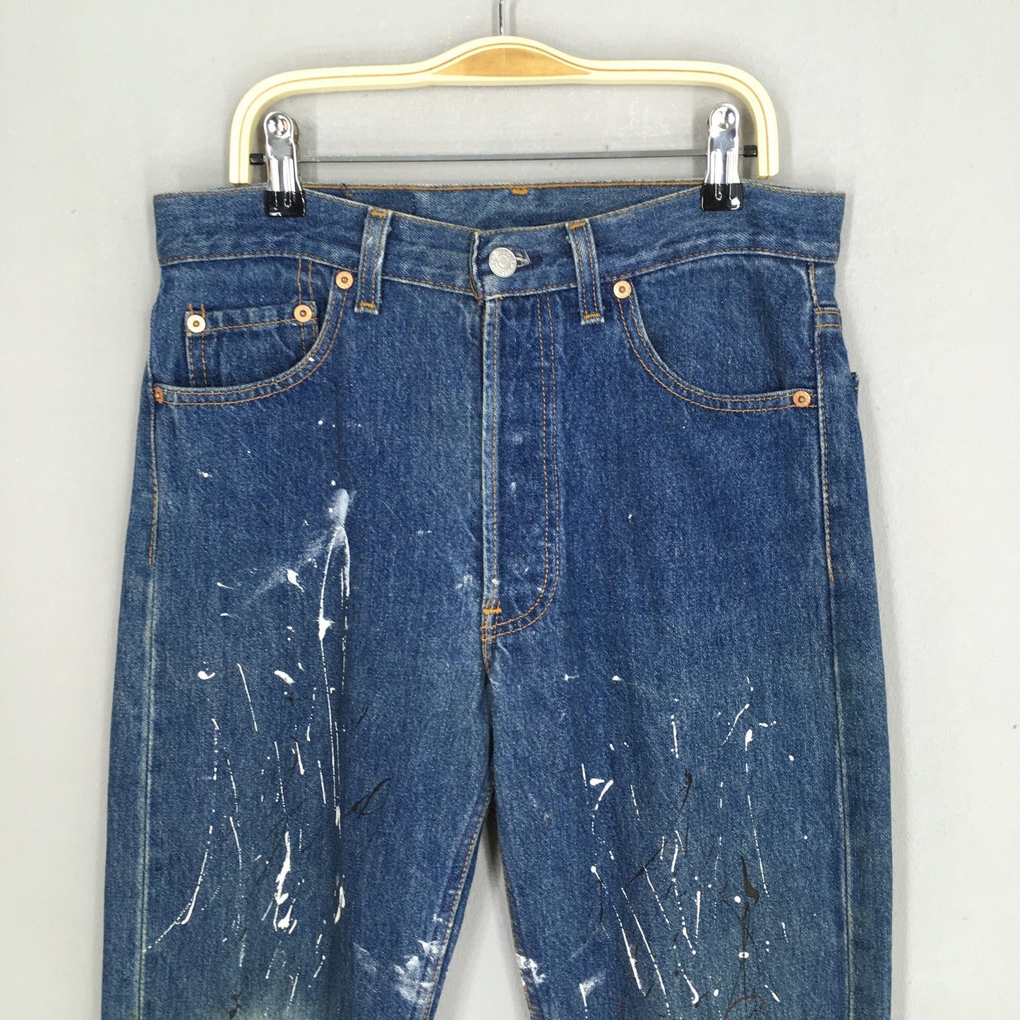 Levi's 501 Splash Painter Stonewash Jeans Size 29x32