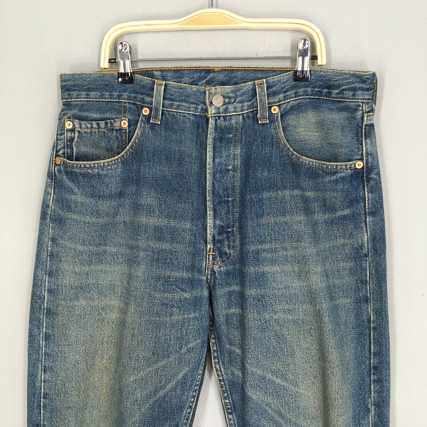 Levi's 501 Faded Stonewash Jeans Size 31x32.5