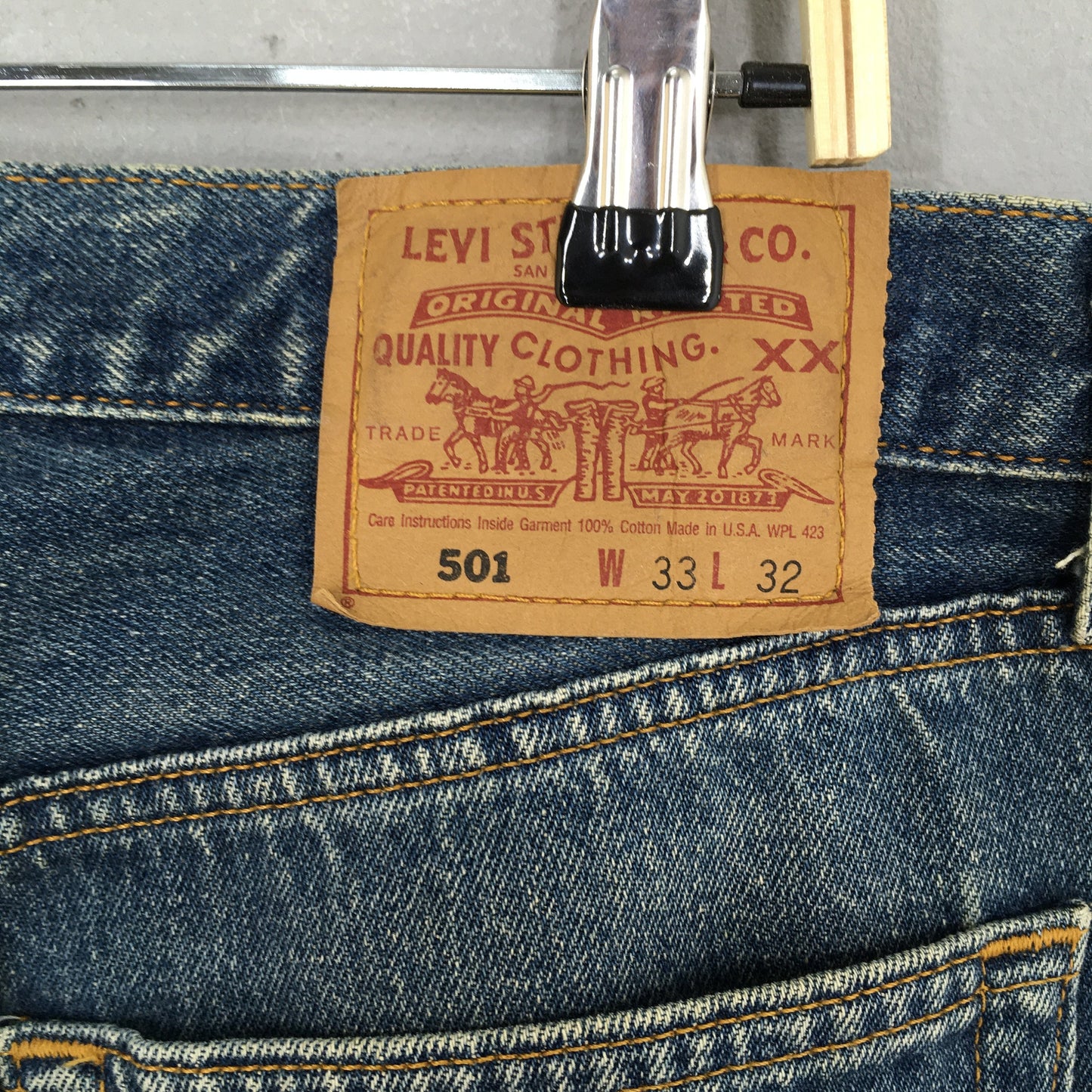 Levi's 501 Faded Stonewash Jeans Size 31x32.5