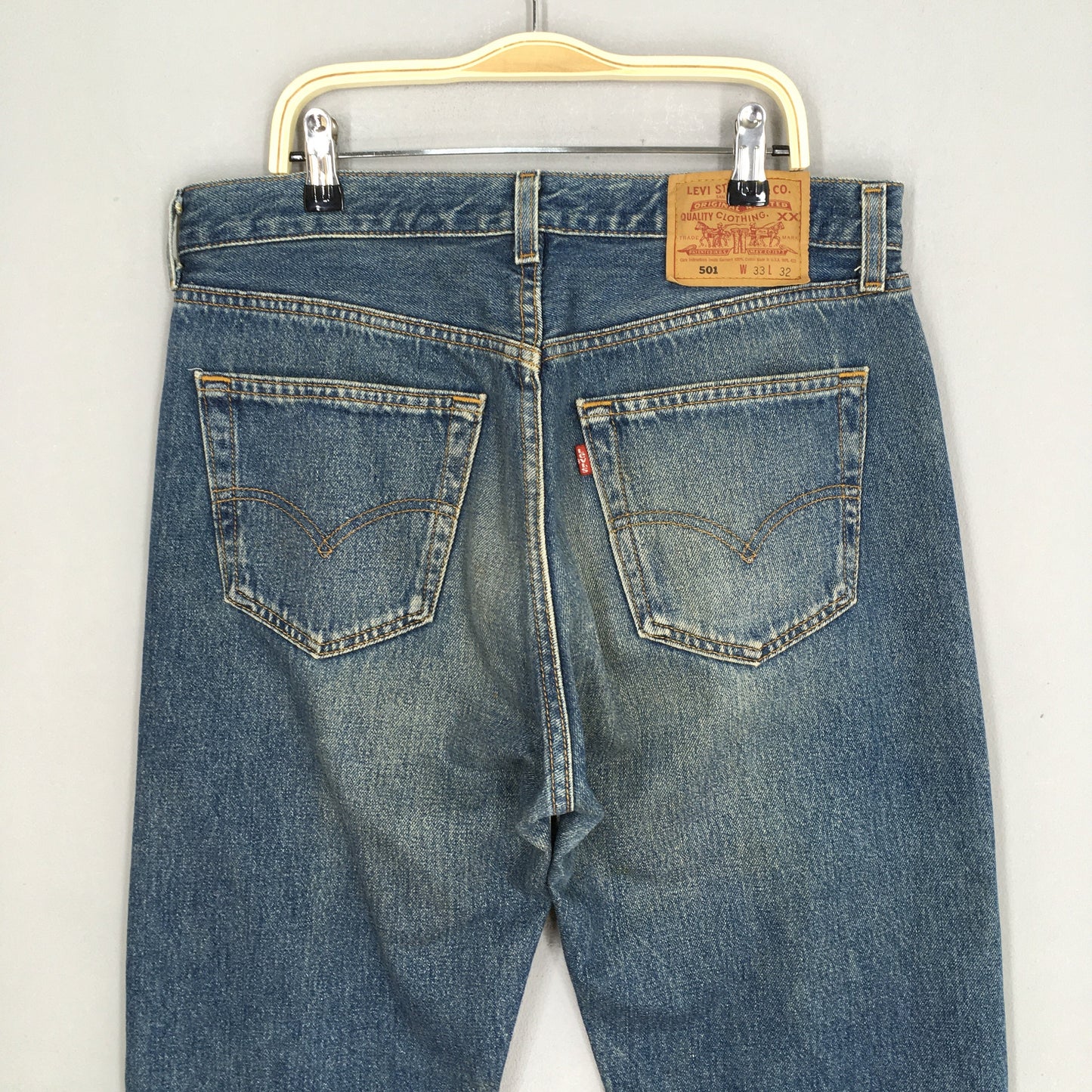 Levi's 501 Faded Stonewash Jeans Size 31x32.5