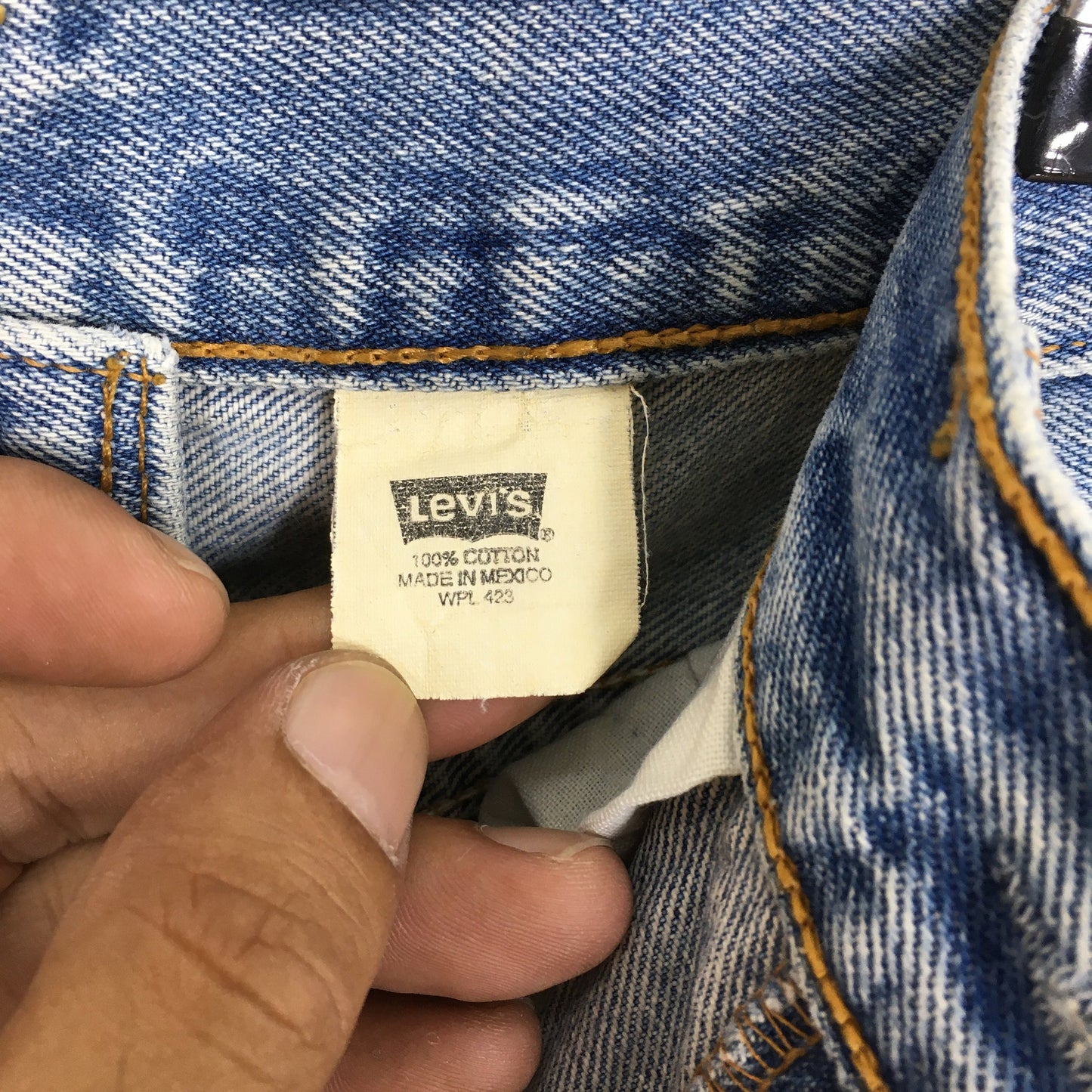 Levi's 501 Faded Blue Stonewash Jeans Size 30x29