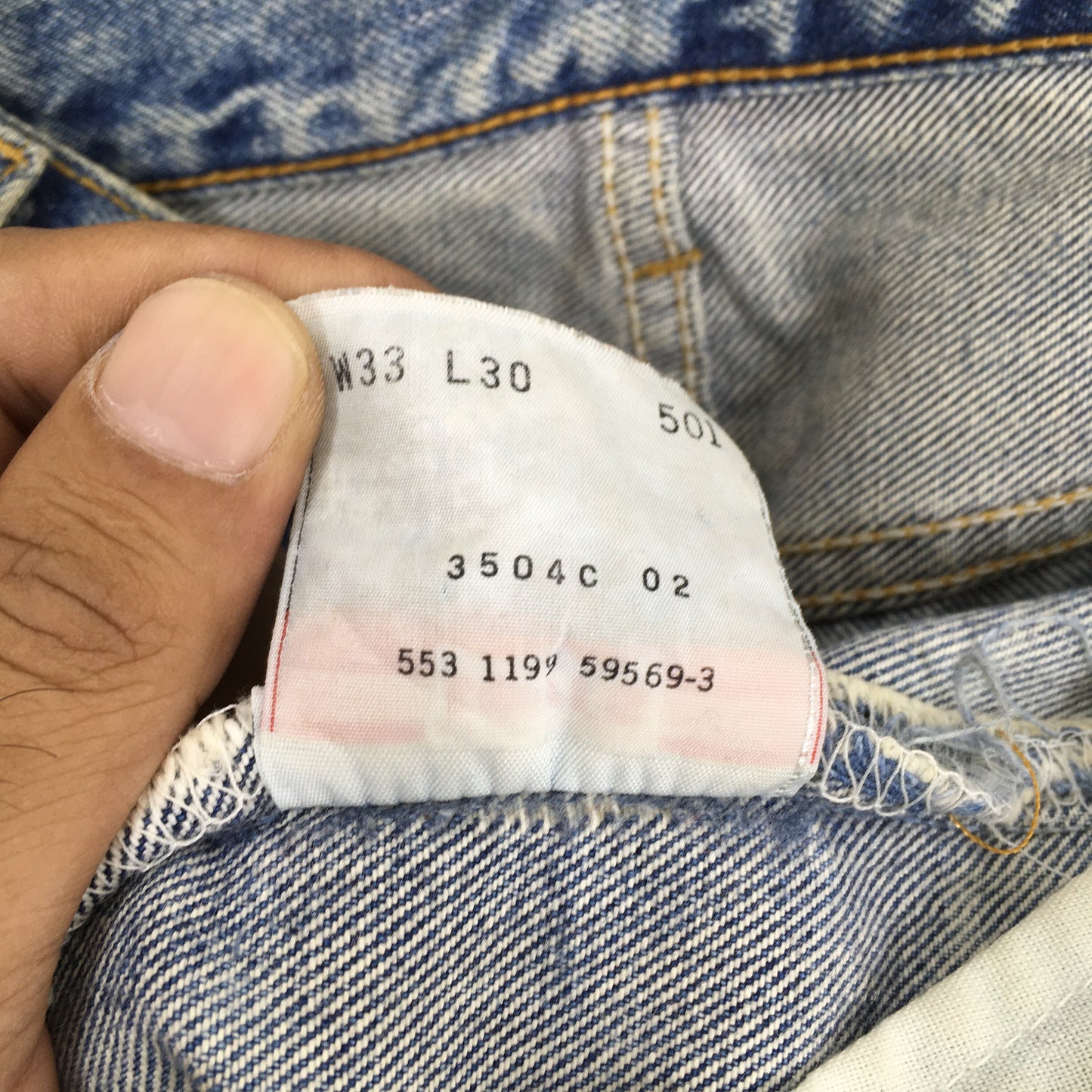 Levi's 501 Faded Dirty Stonewash Jeans Size 31x30