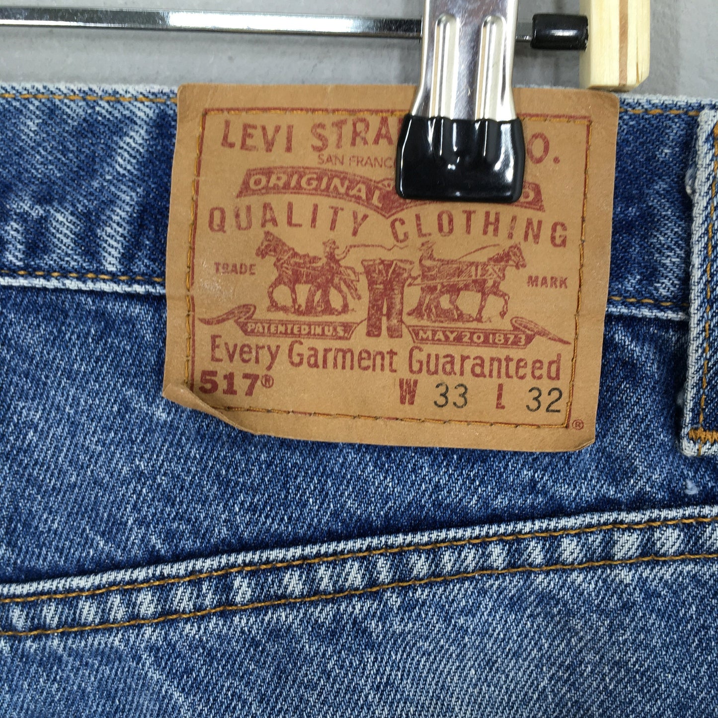 Levi's 517 Flare Blue Bootcut Light Wash Jeans Size 32x31.5