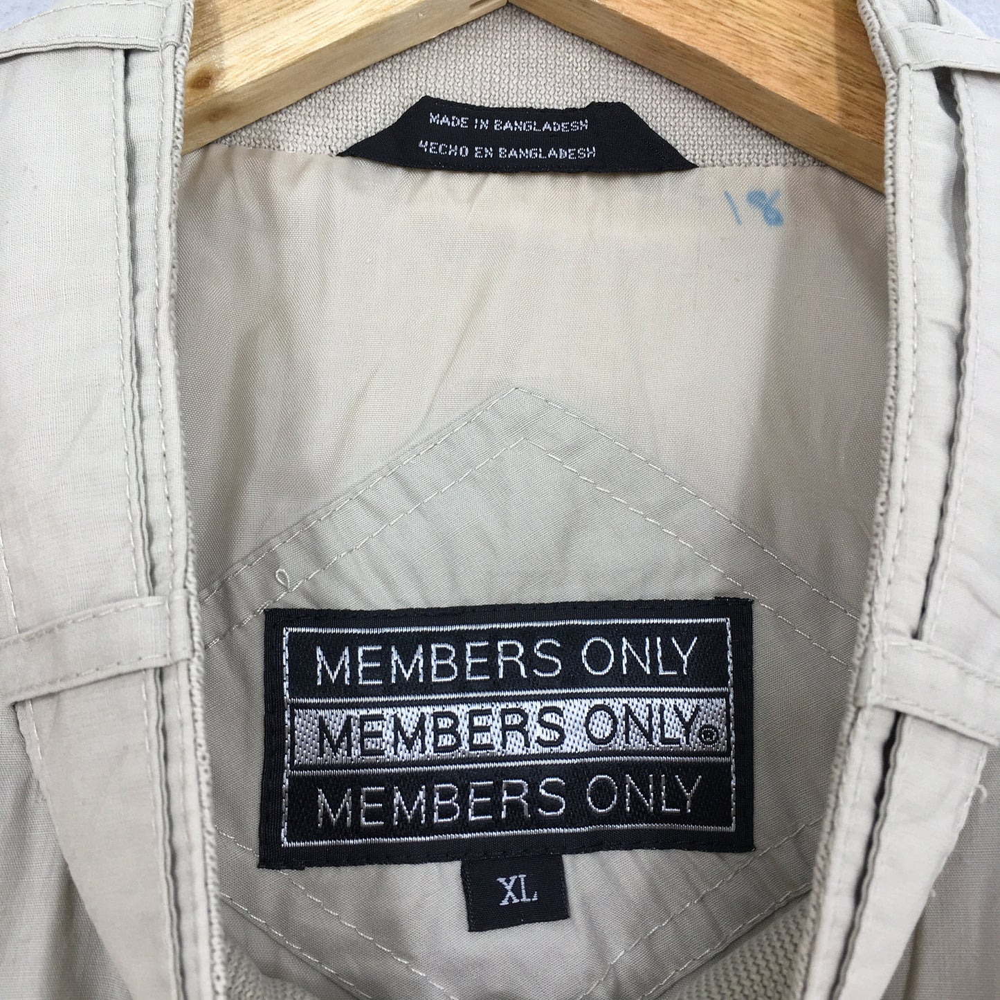 Members Only Harrington Beige Jacket XLarge