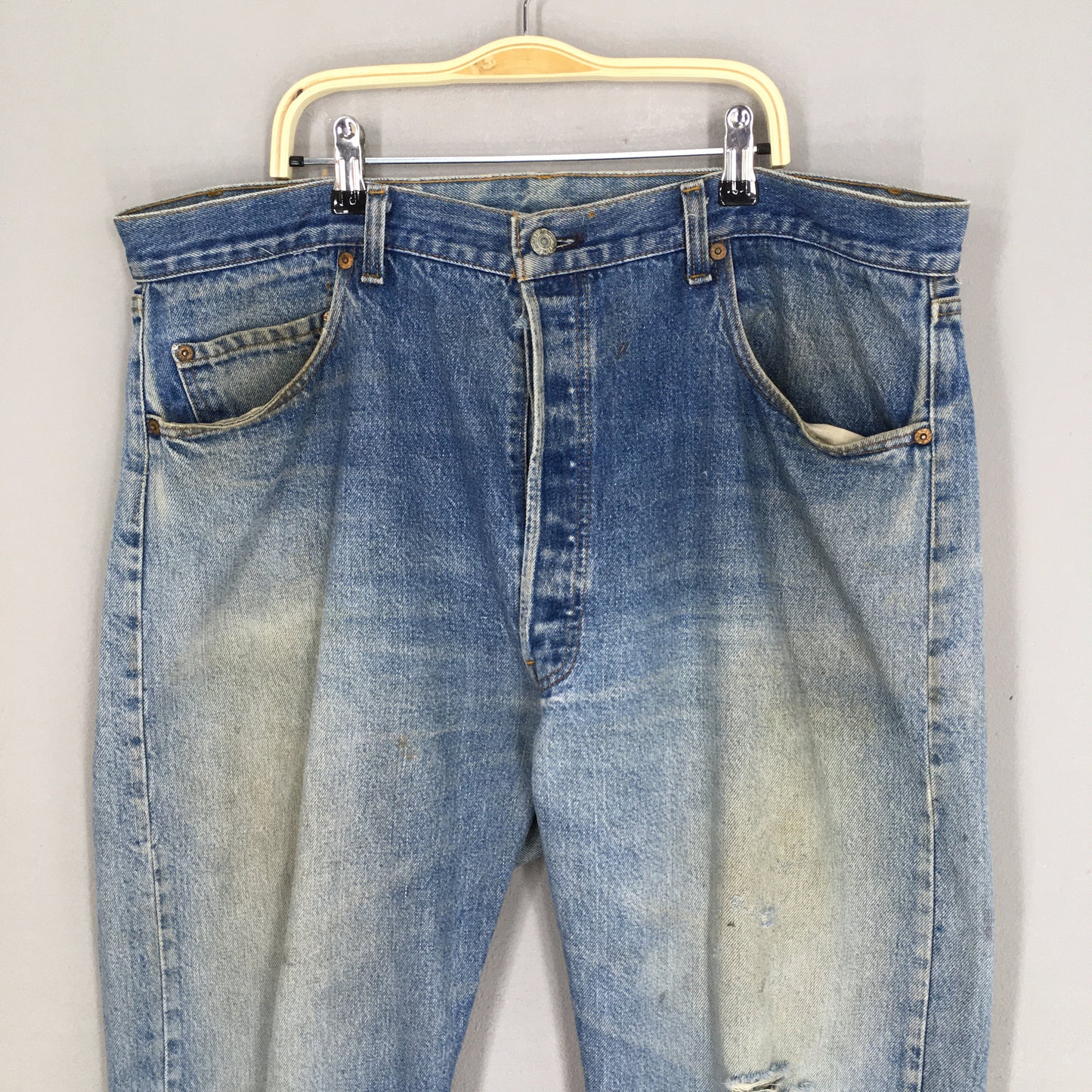 Levi's 501 Faded Dirty Stonewash Jeans Size 38x32.5