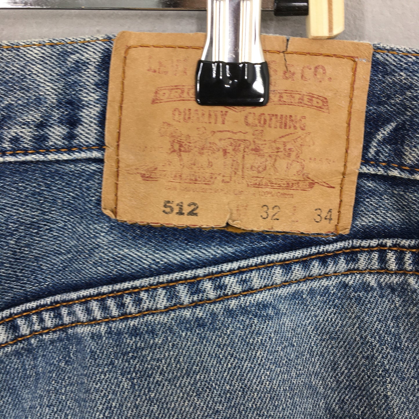 Levi's 512 Straight Loose Light Washed Jeans Size 31x32.5