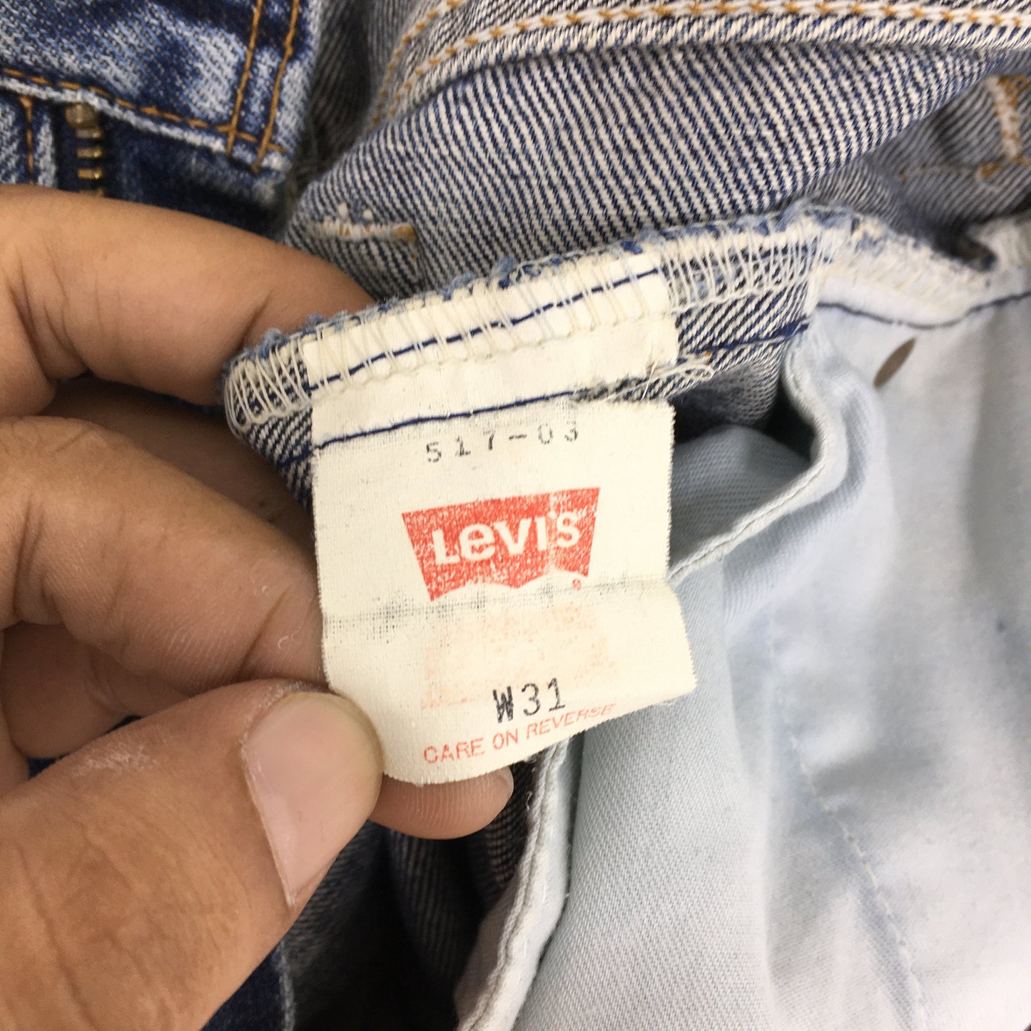 Levi's 517 Faded High Flare Bootcut Jeans Size 30x35