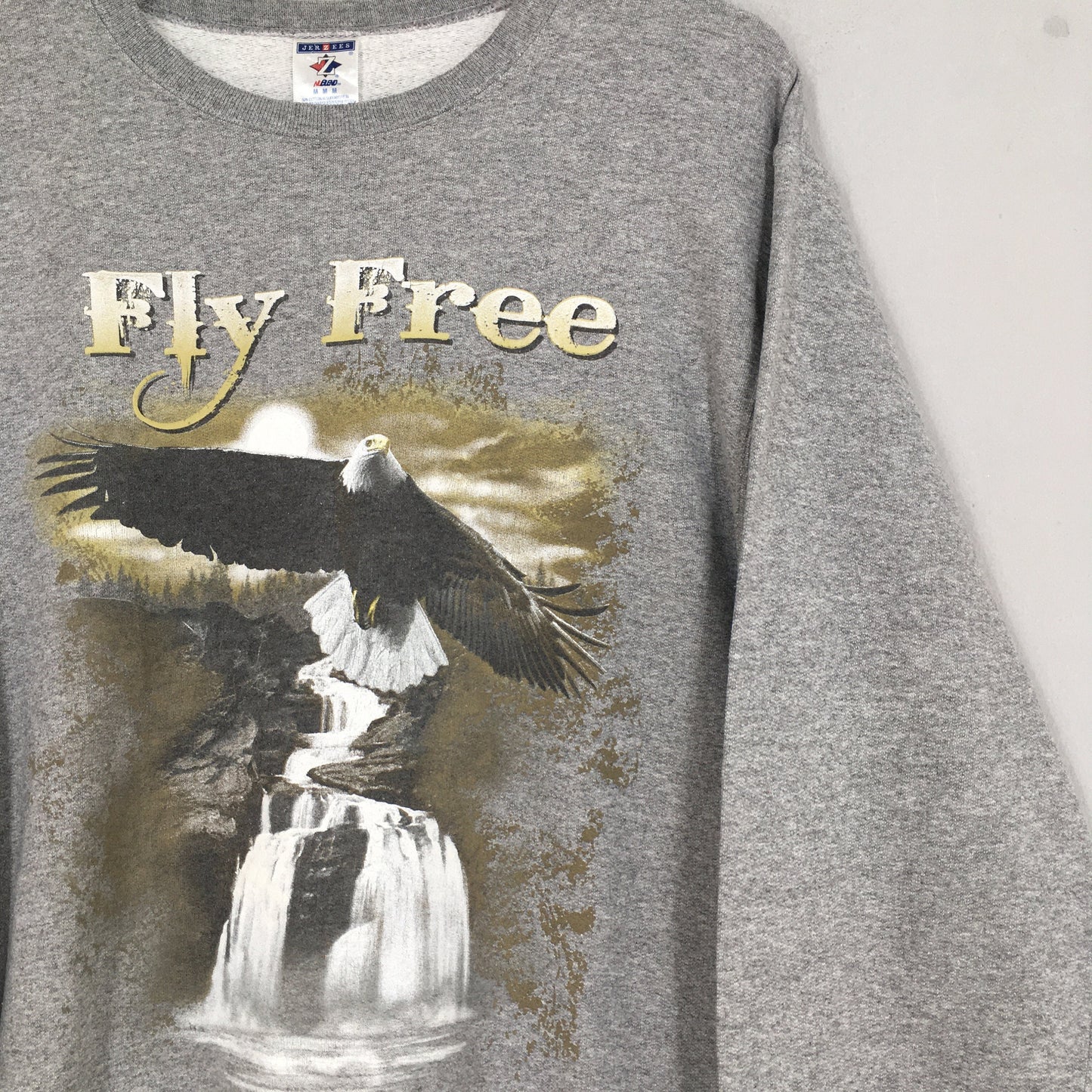 Y2K Eagles Animal Fly Free Sweatshirt Medium