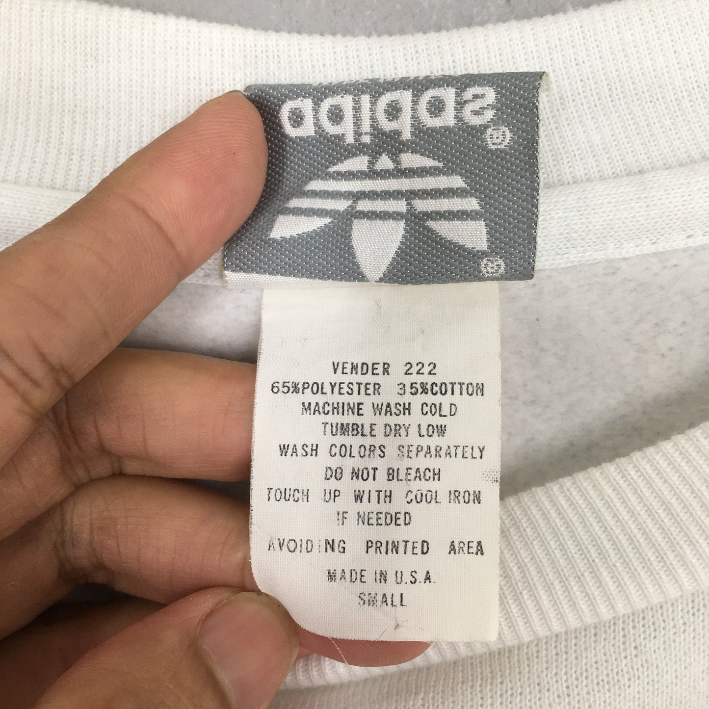 Adidas Usa Olympic Team White Sweatshirt Small