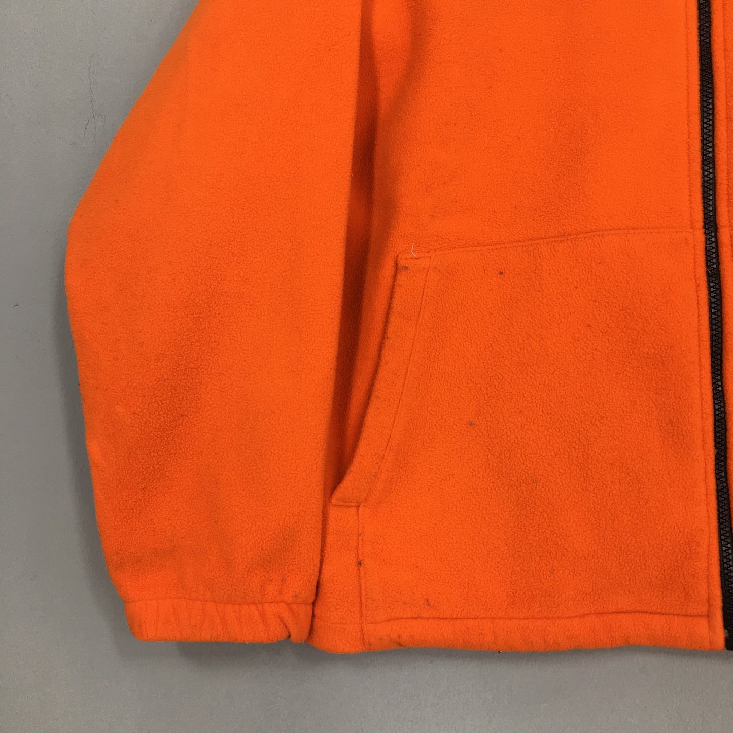 Y2K Nike Swoosh Orange Fleece Sweater Large