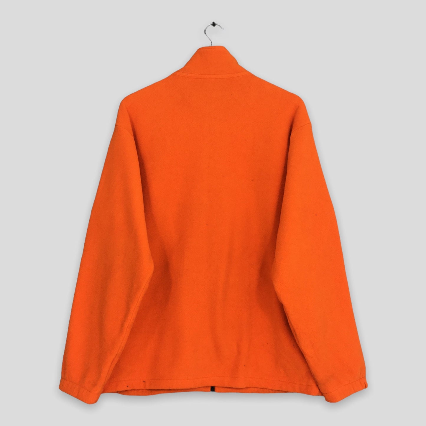 Y2K Nike Swoosh Orange Fleece Sweater Large