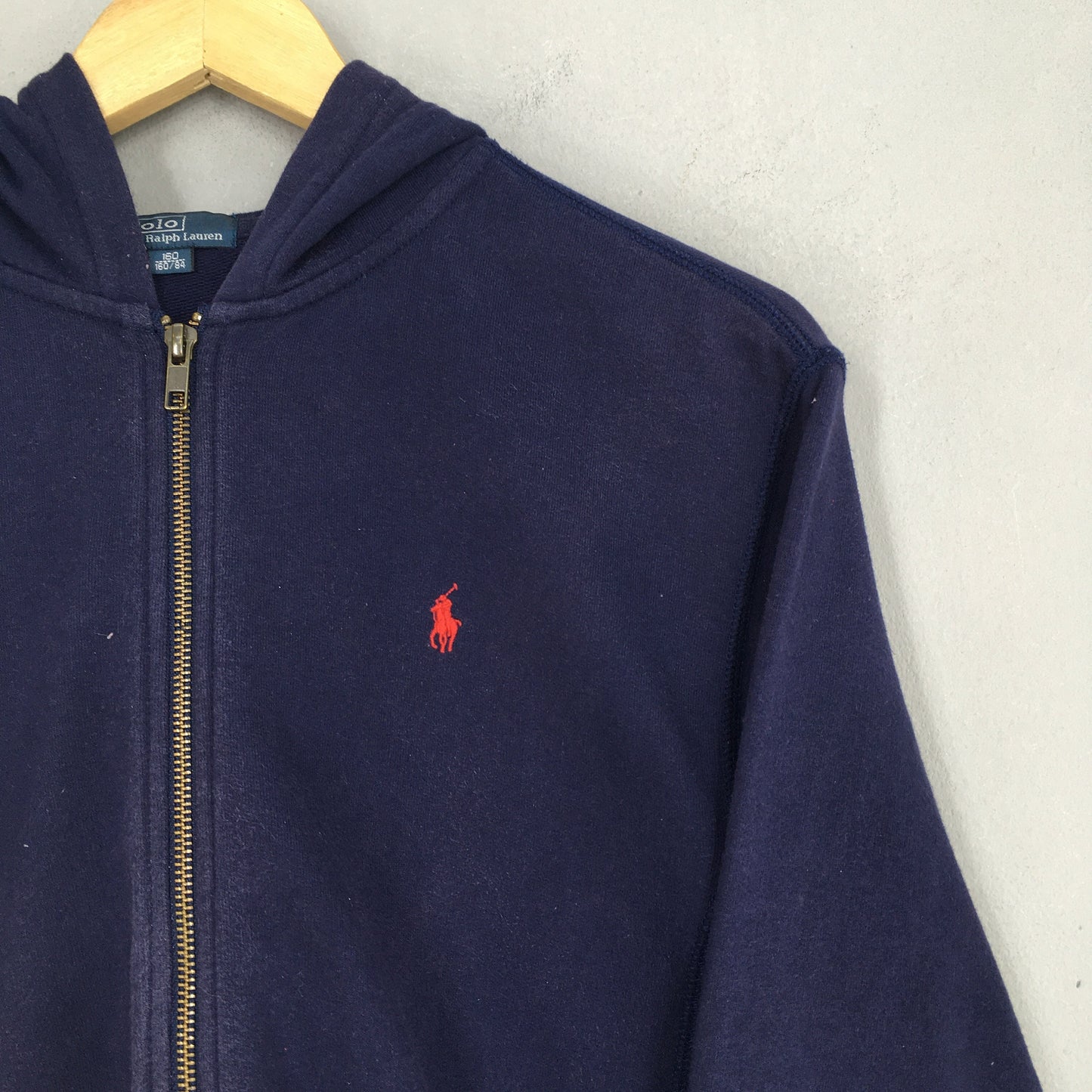 Polo Ralph Lauren Blue Zipper Hoodies Small