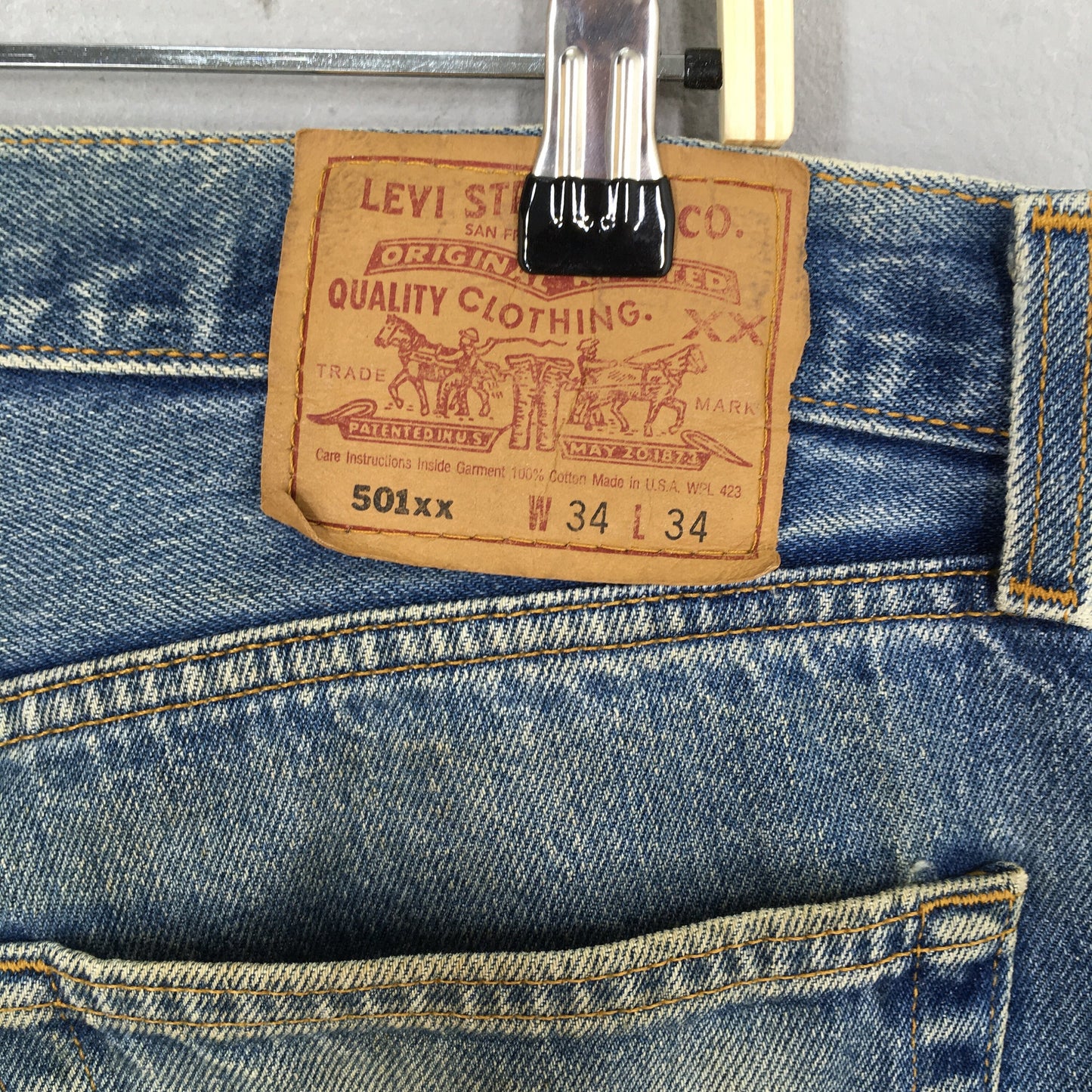 Levi's 501XX Faded Dirty Stonewash Jeans Size 32x31