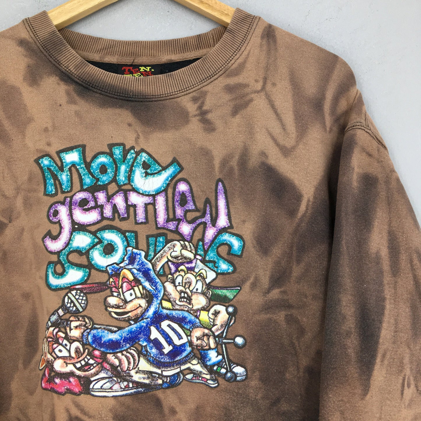 Streetwear Skaters Bleach Sweatshirt Large