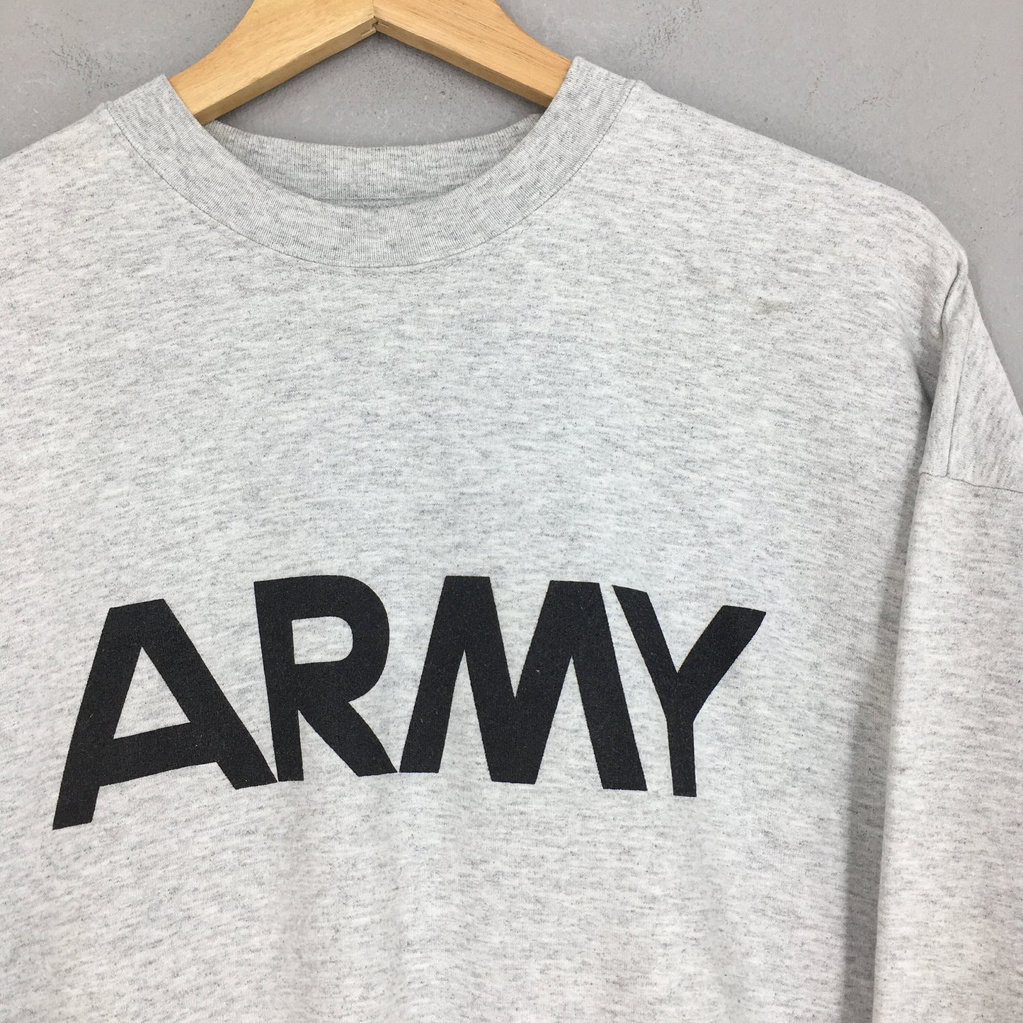 Y2K Us Army Gray Sweatshirt XLarge