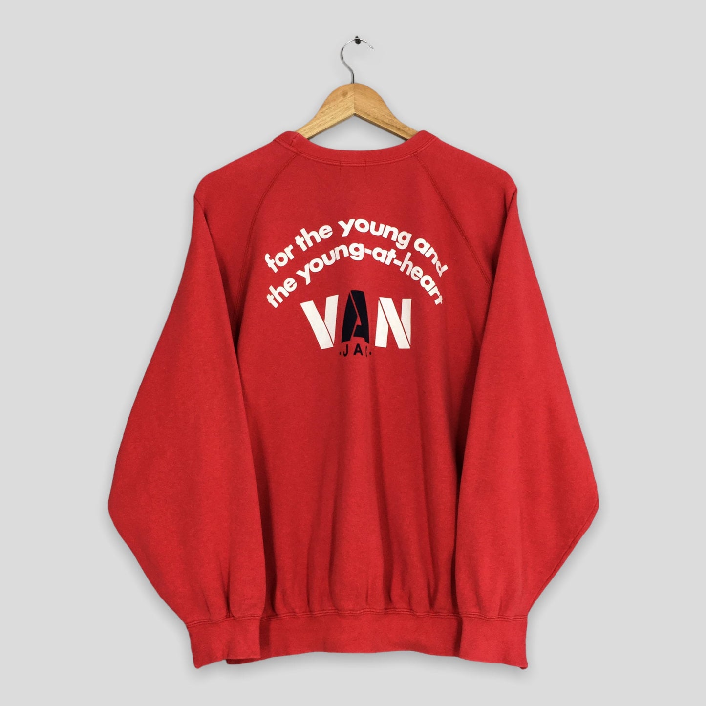 Van Jac Japan Red Sweatshirt Large