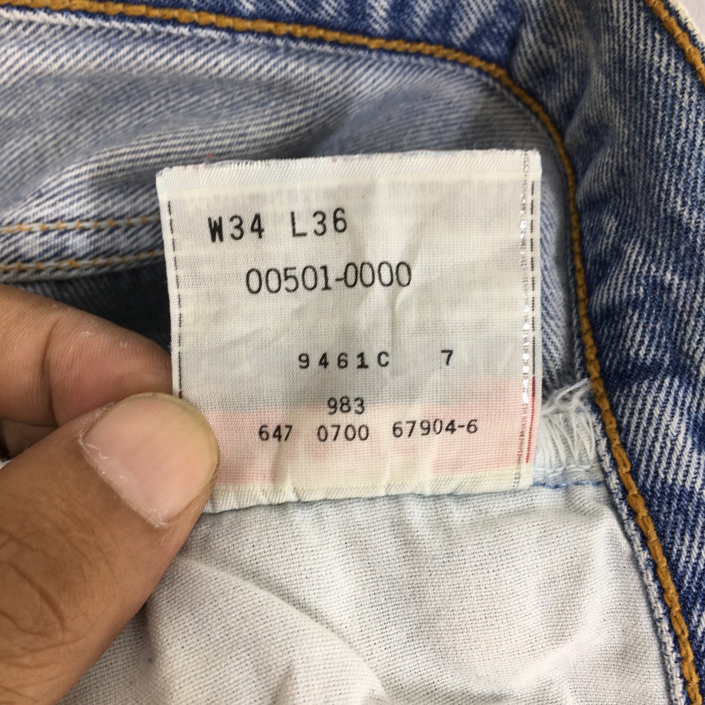 Levi's 501XX Distressed Ripped Jeans Size 31x32