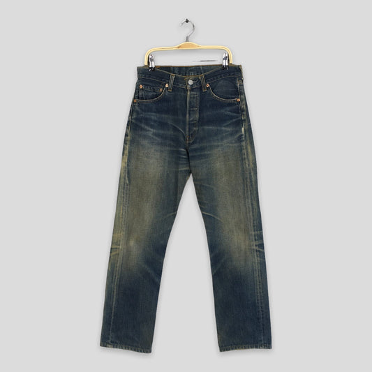 Levi's 501 Faded Dirty Stonewash Jeans Size 27x28.5