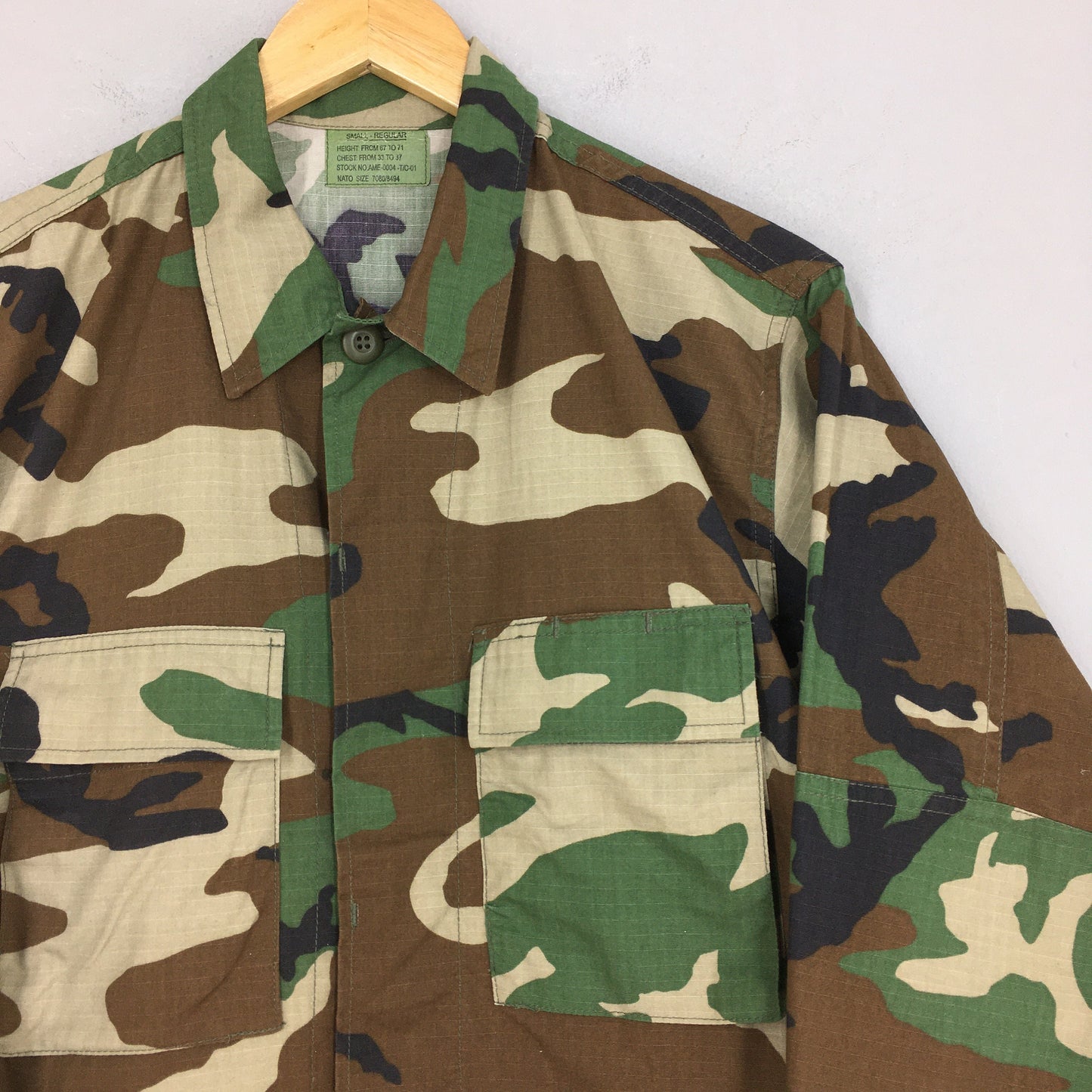 M-65 Field Camouflage Green Jacket Small