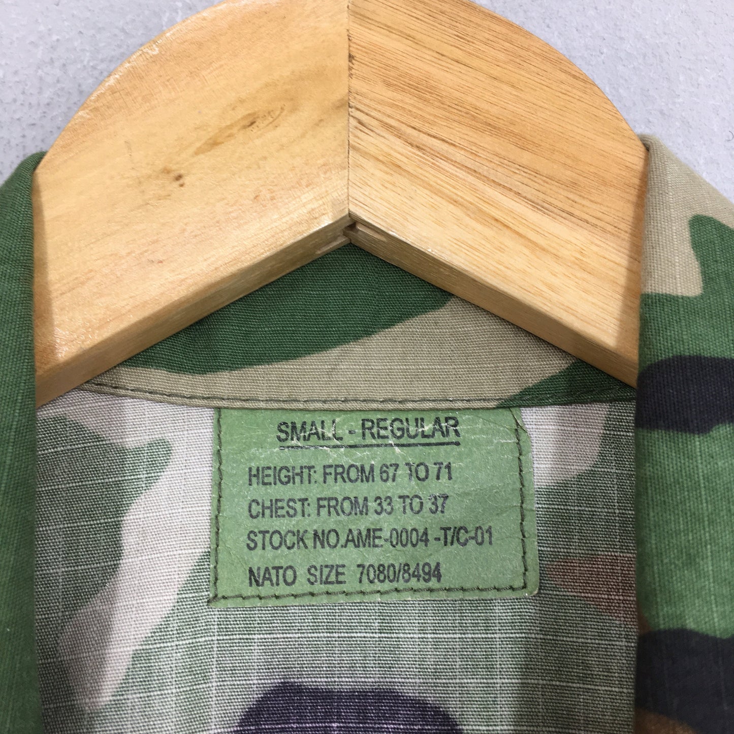 M-65 Field Camouflage Green Jacket Small