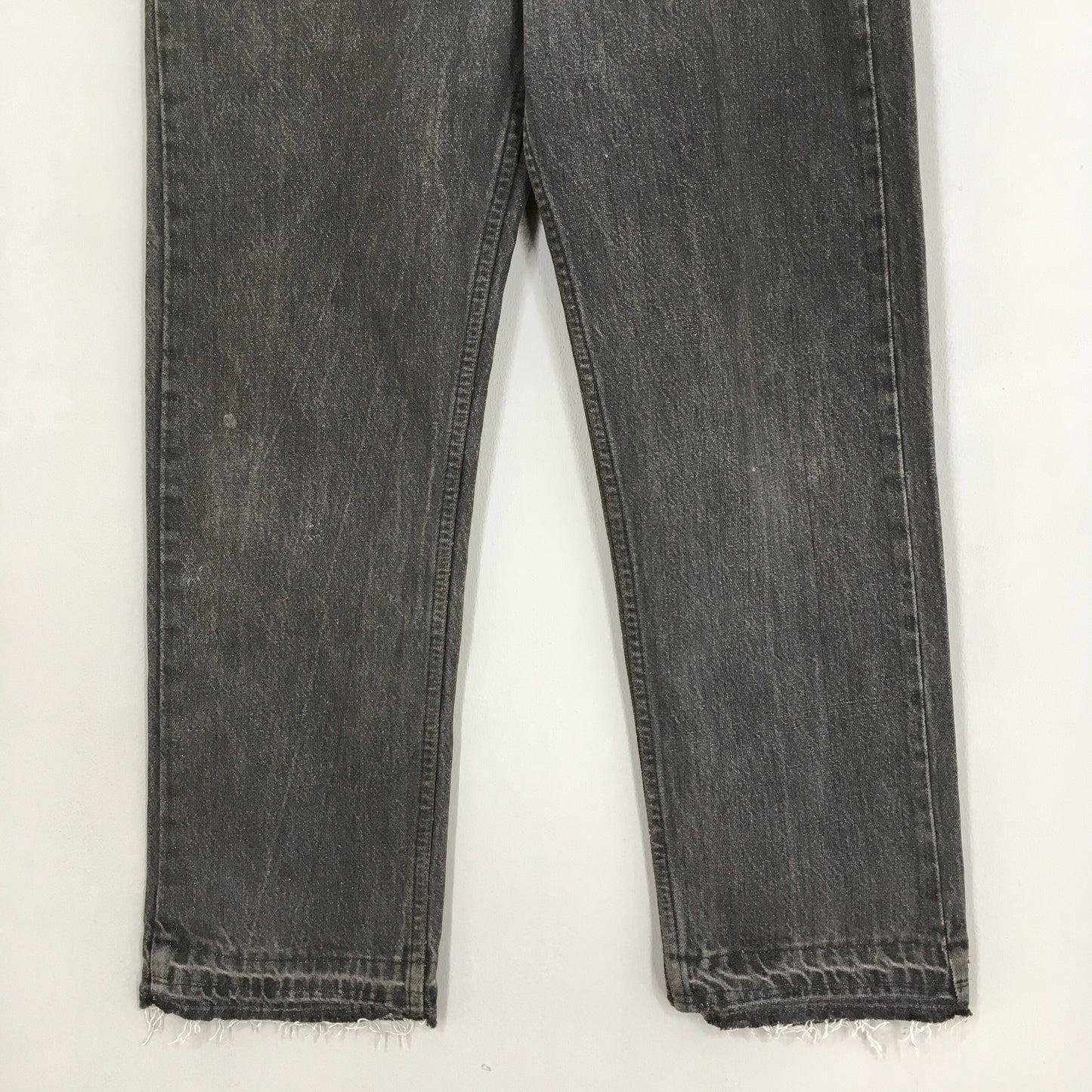 Levi's 501 Dark Gray Release Hem Jeans Size 31x27