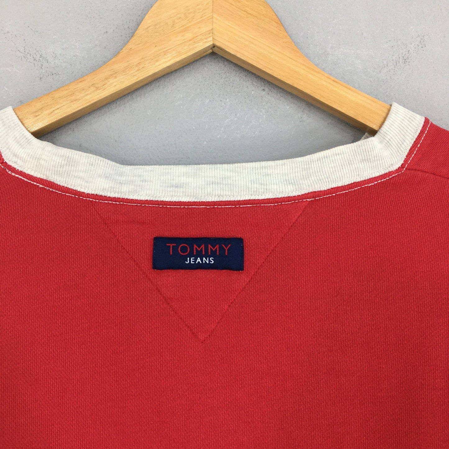 Tommy Jeans Red Sweatshirt XLarge