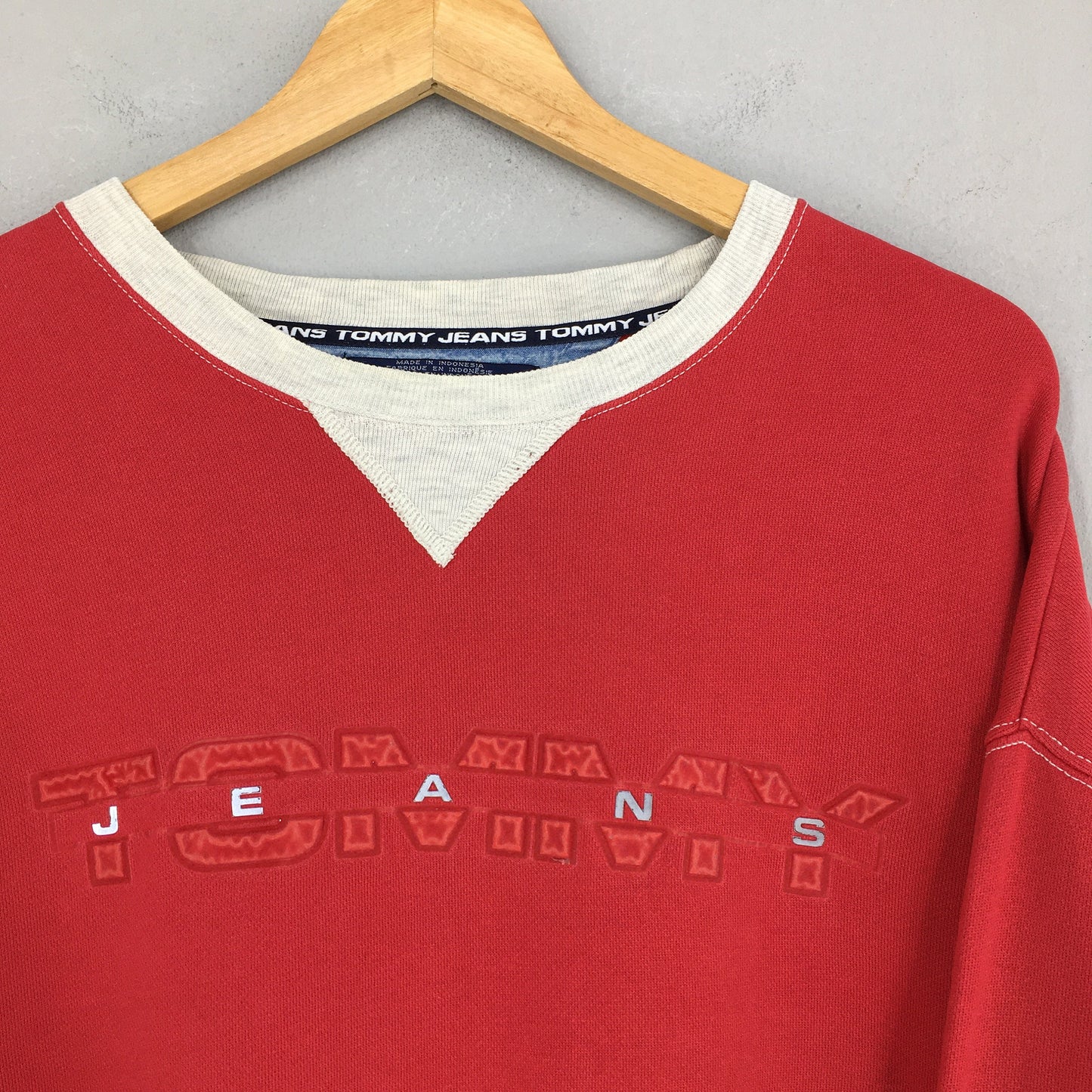 Tommy Jeans Red Sweatshirt XLarge