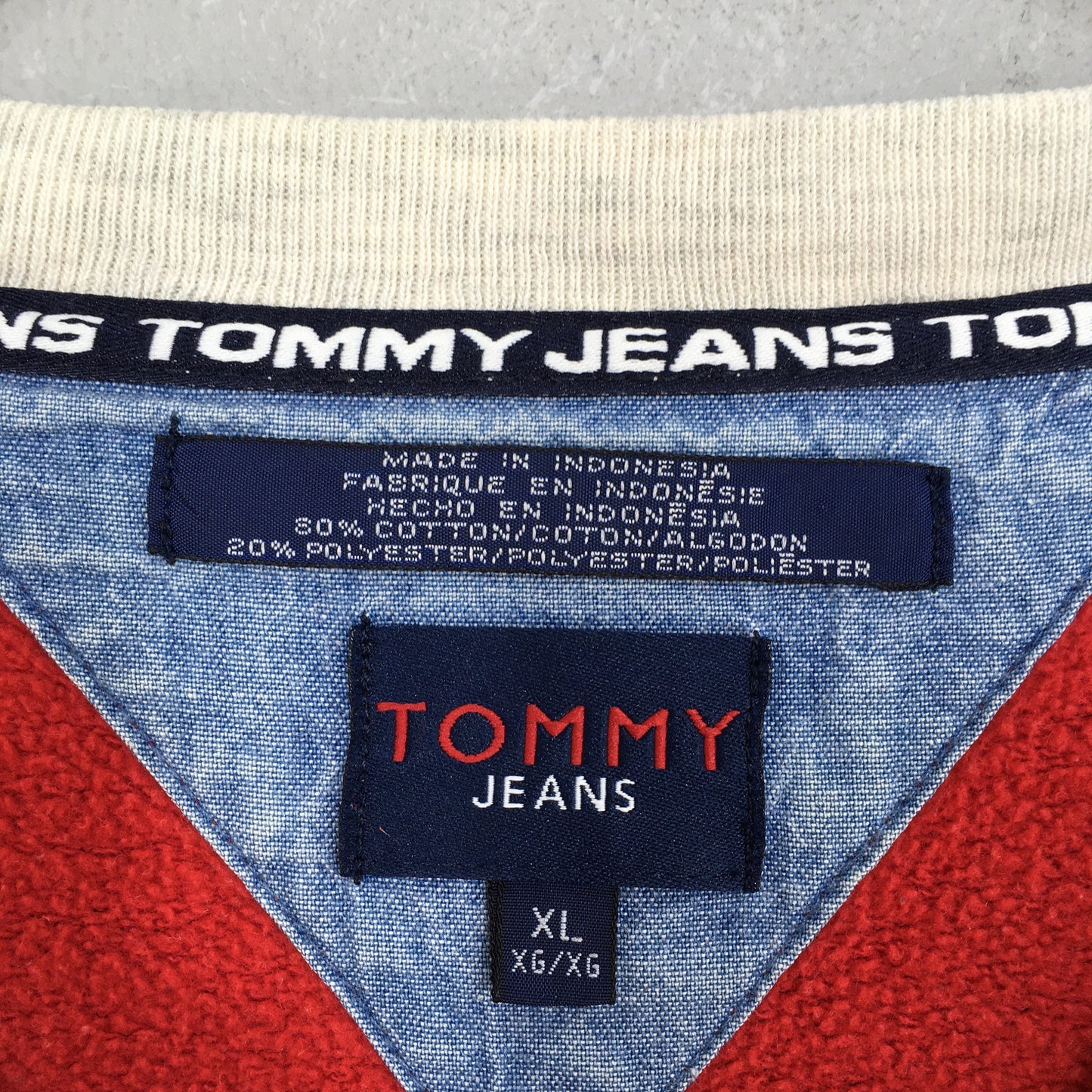 Tommy Jeans Red Sweatshirt XLarge